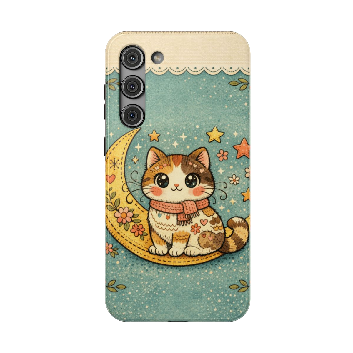 Celestial Cuddle Cat Phone Case - Samsung Galaxy S23 Plus