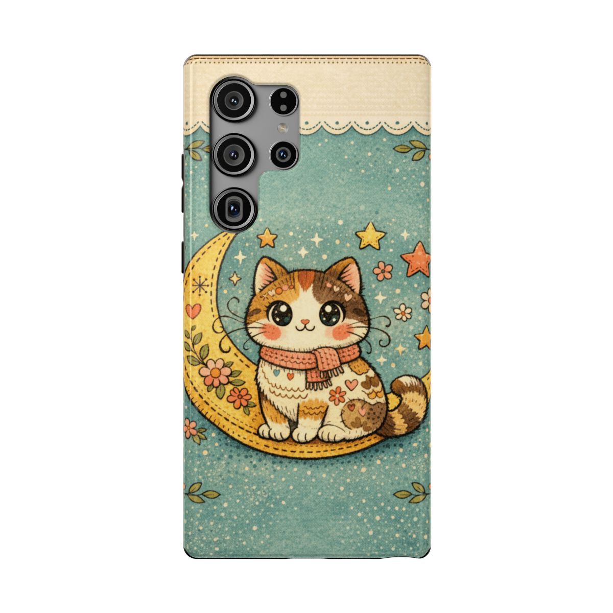 Celestial Cuddle Cat Phone Case - Samsung Galaxy S23 Ultra