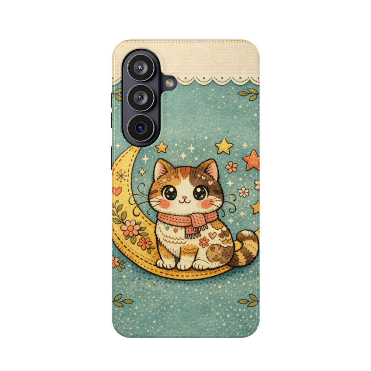 Celestial Cuddle Cat Phone Case - Samsung Galaxy S26 Plus