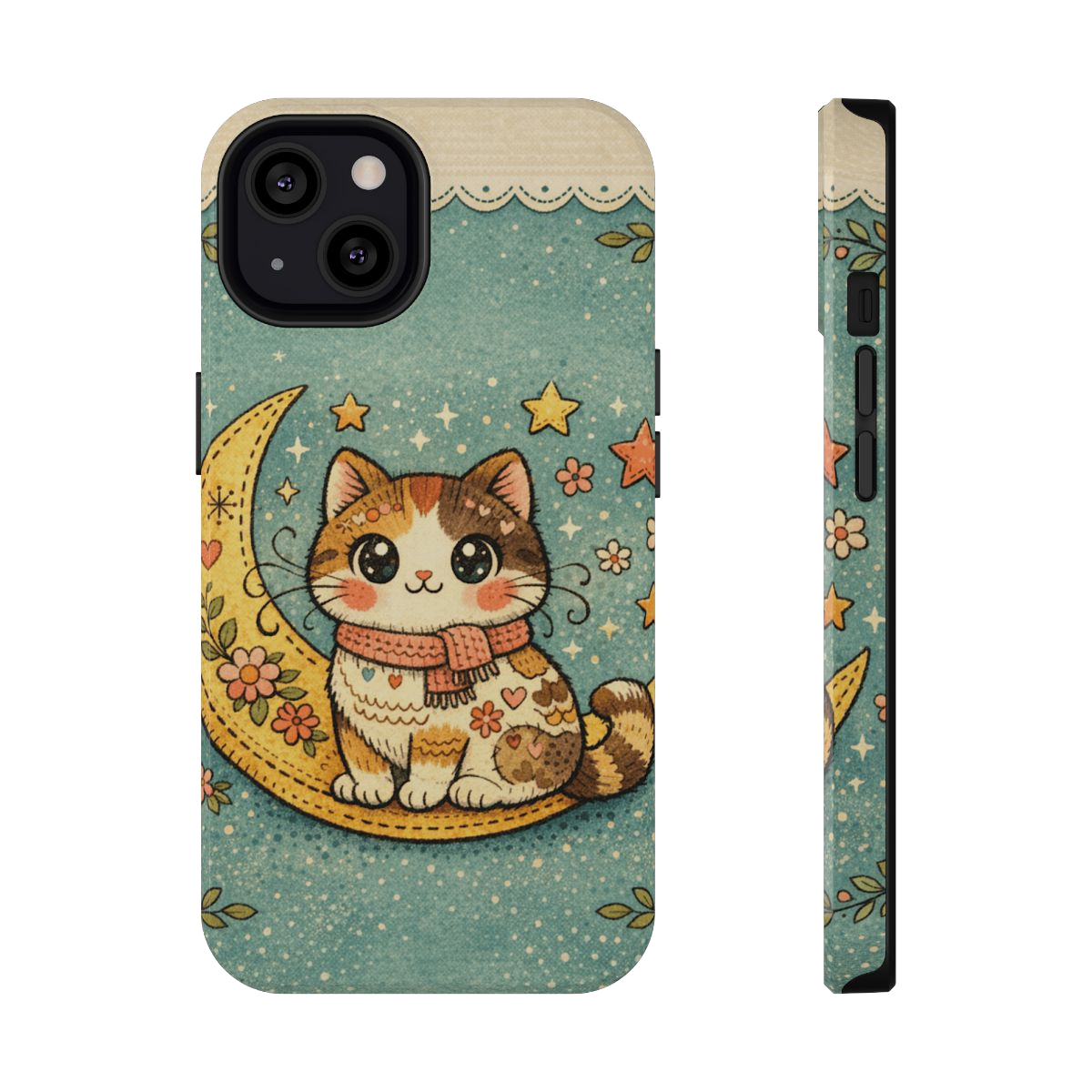 Celestial Cuddle Cat Phone Case - iPhone 13