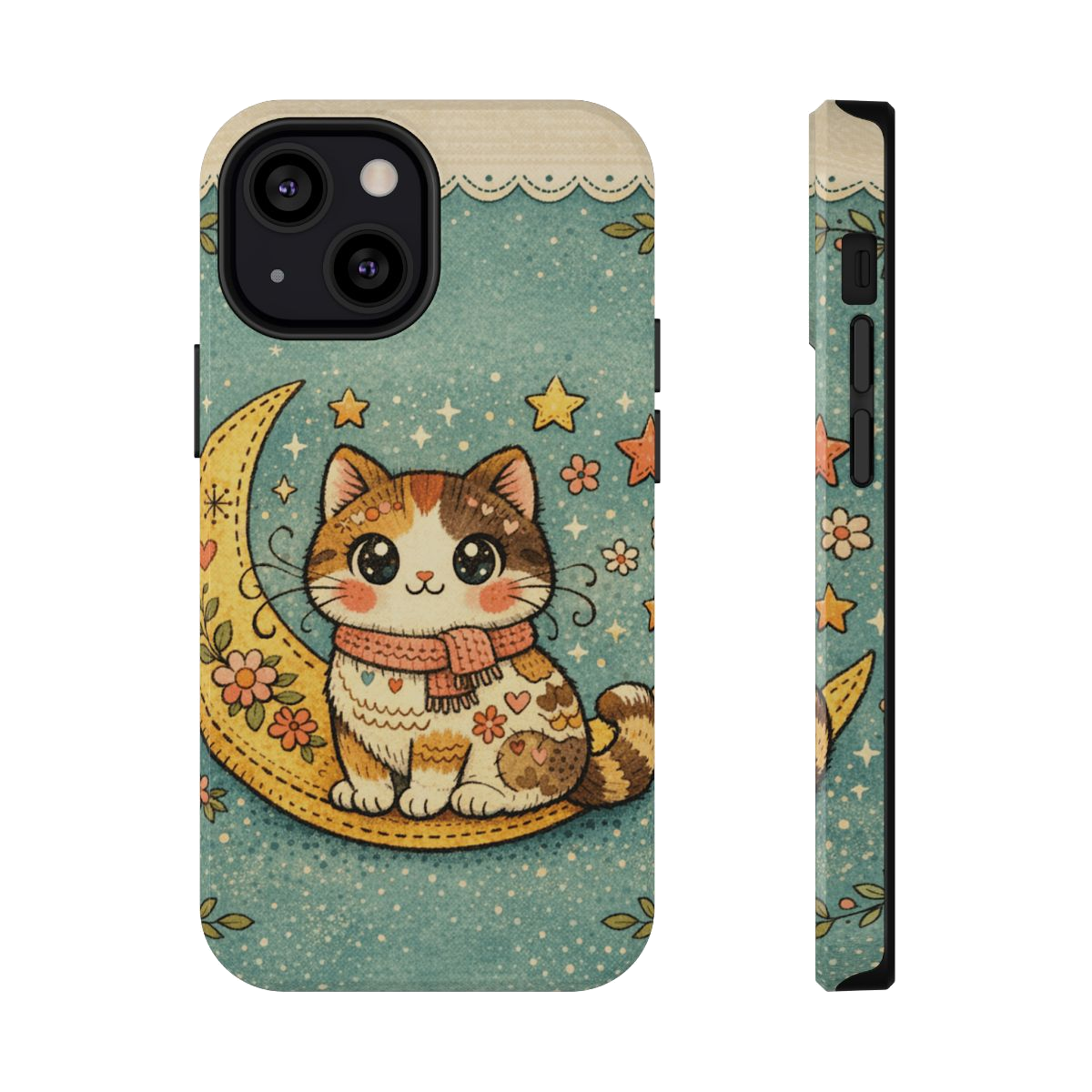 Celestial Cuddle Cat Phone Case - iPhone 13 Mini