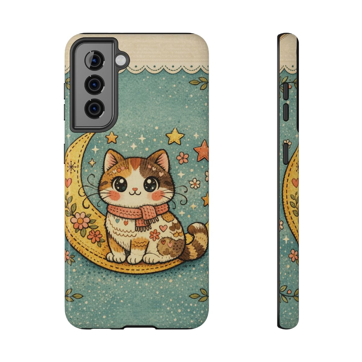 Celestial Cuddle Cat Phone Case - Samsung Galaxy S21