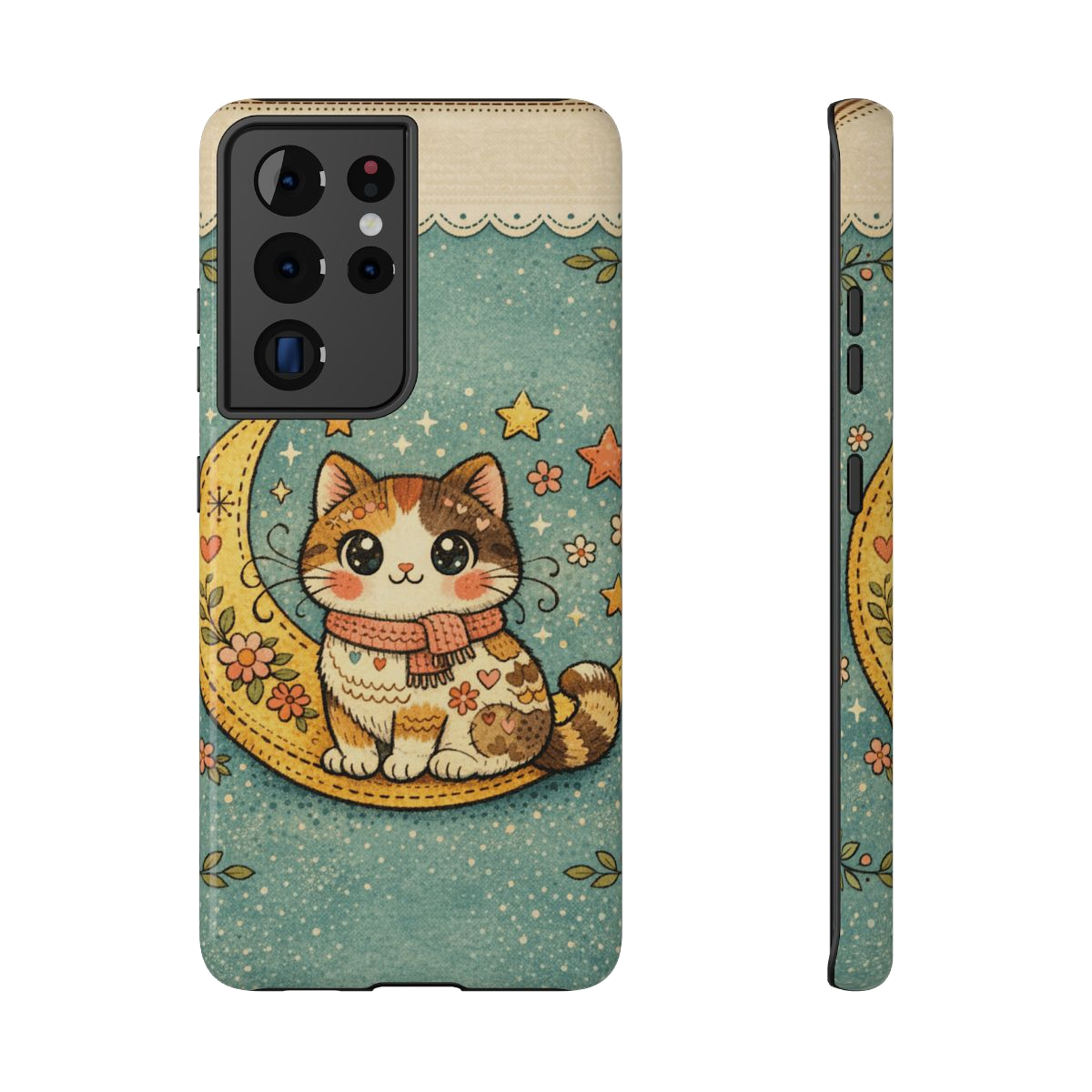 Celestial Cuddle Cat Phone Case - Samsung Galaxy S21 Ultra