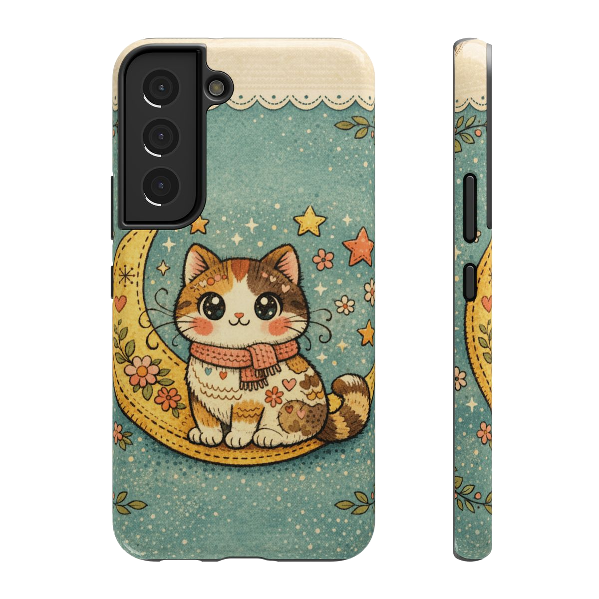 Celestial Cuddle Cat Phone Case - Samsung Galaxy S22