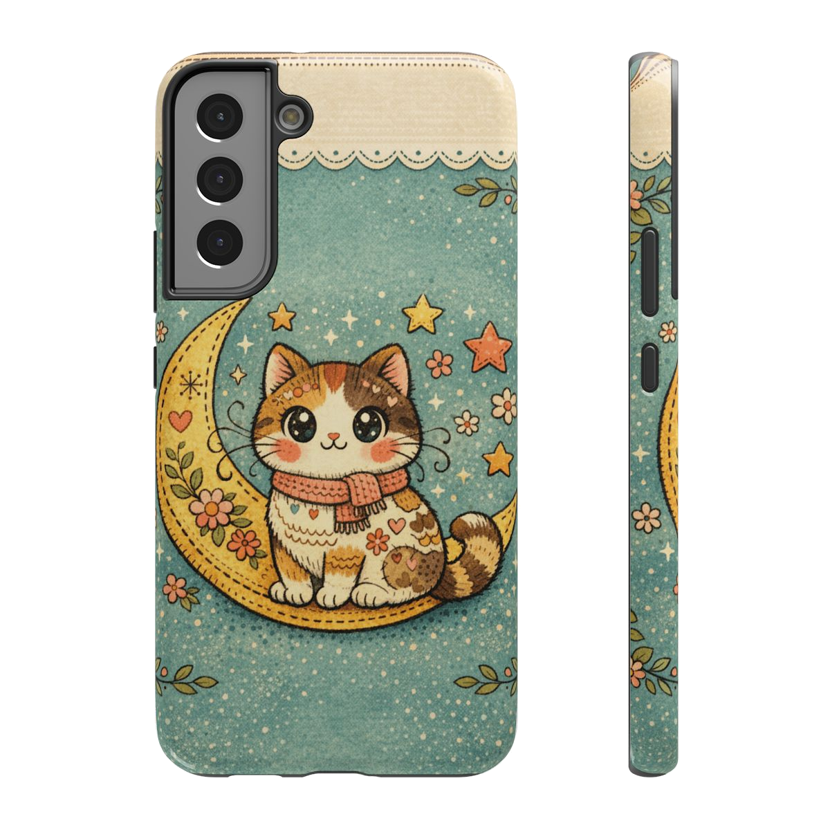 Celestial Cuddle Cat Phone Case - Samsung Galaxy S22 Plus