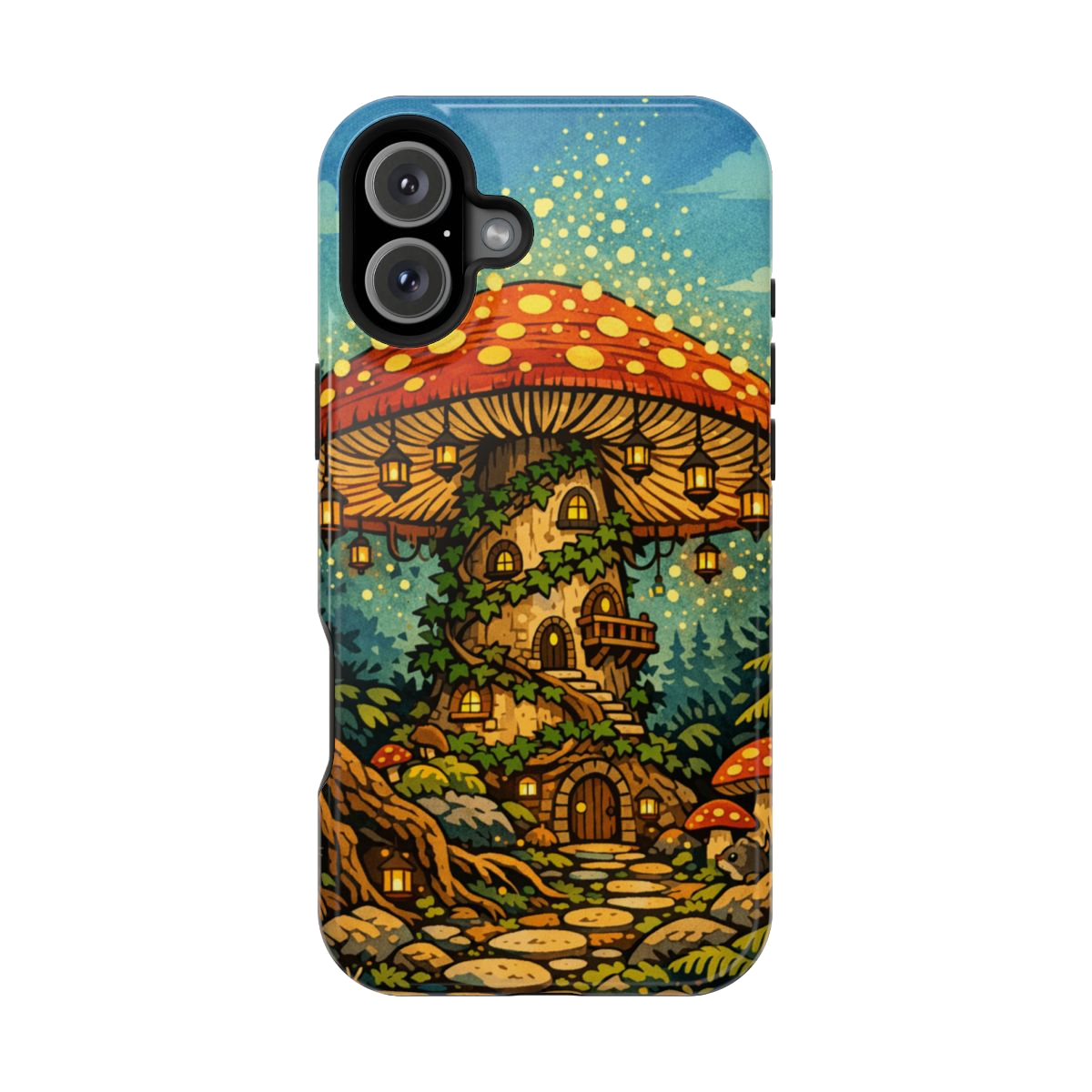 Enchanted Mushroom Haven Magnetic Phone Case - iPhone 16 Plus