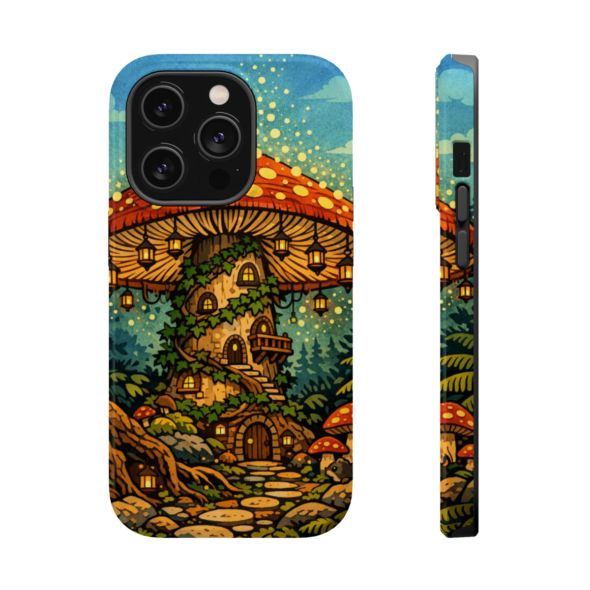 Enchanted Mushroom Haven Magnetic Phone Case - iPhone 14 Pro