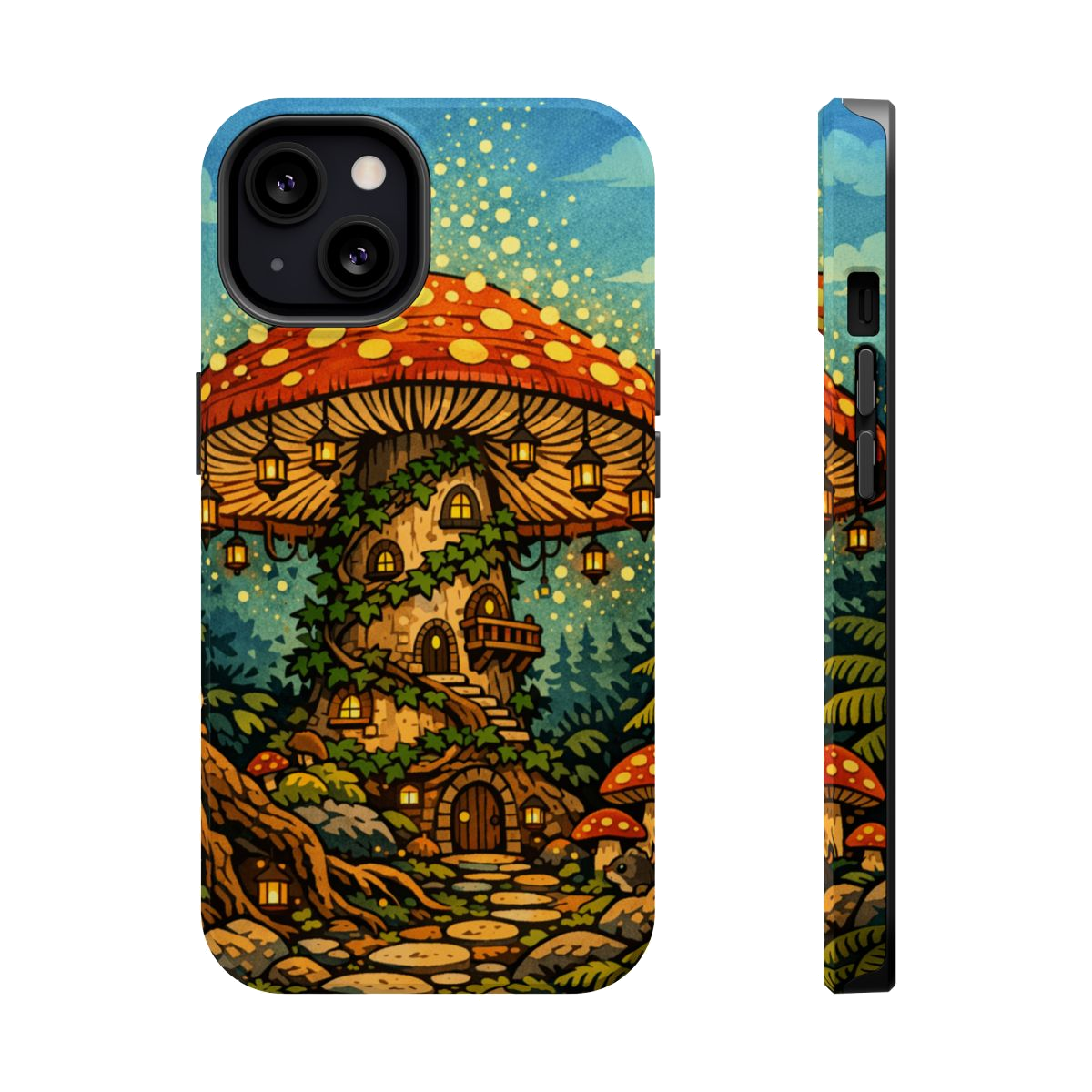Enchanted Mushroom Haven Magnetic Phone Case - iPhone 13