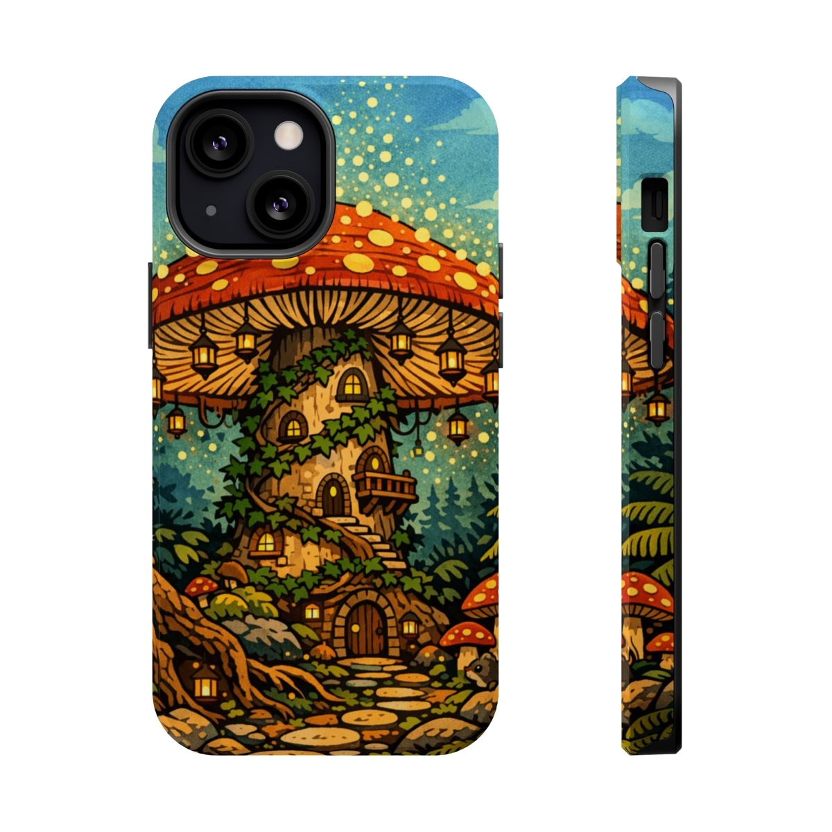 Enchanted Mushroom Haven Magnetic Phone Case - iPhone 13 Mini