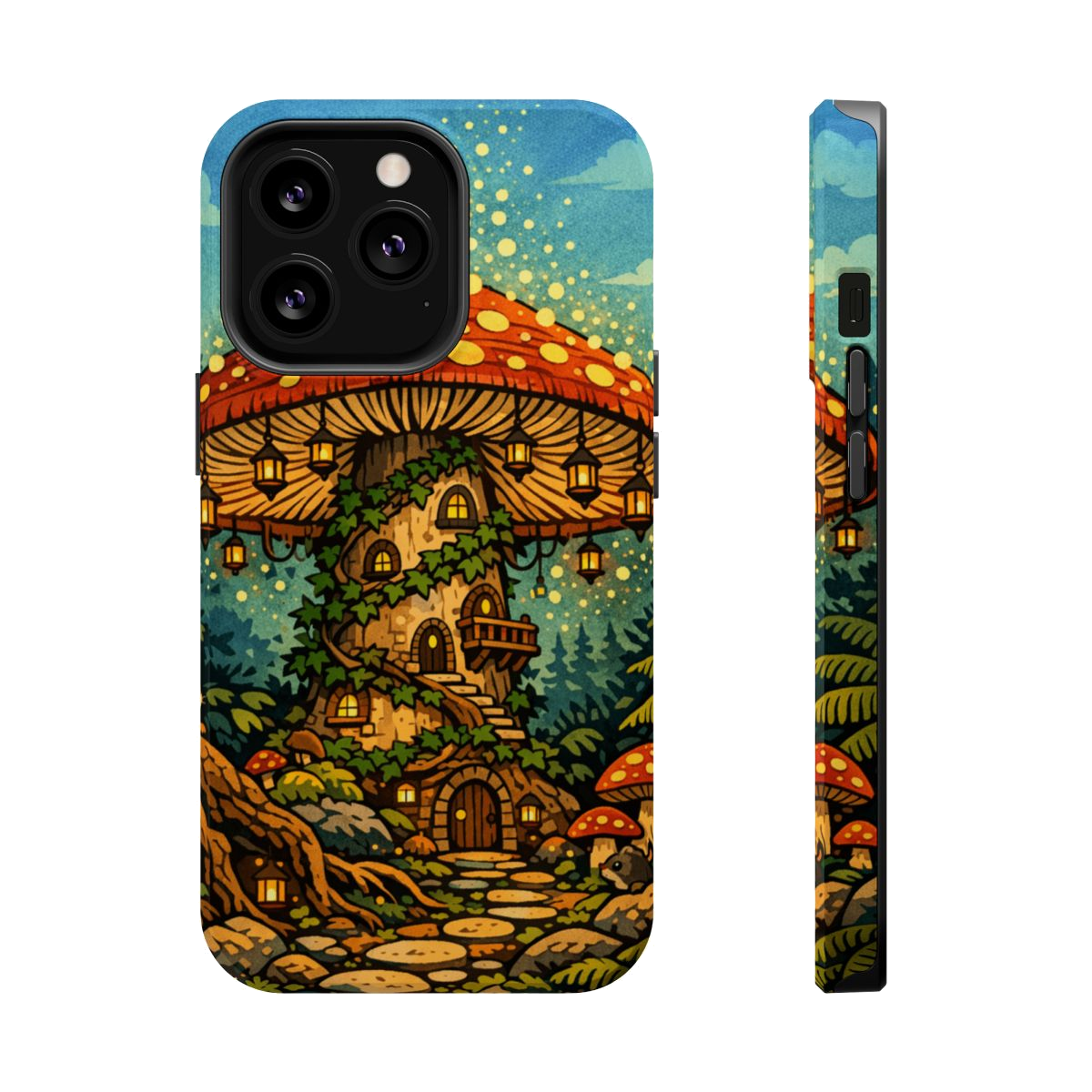 Enchanted Mushroom Haven Magnetic Phone Case - iPhone 13 Pro