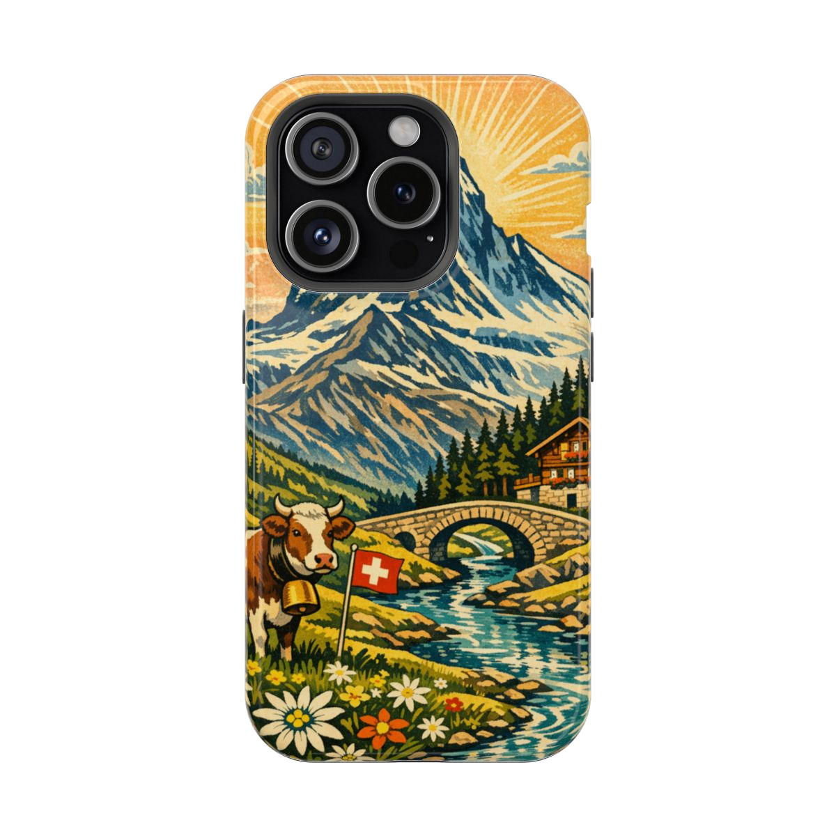 Alpine Adventure Art Magnetic Phone Case - iPhone 15 Pro