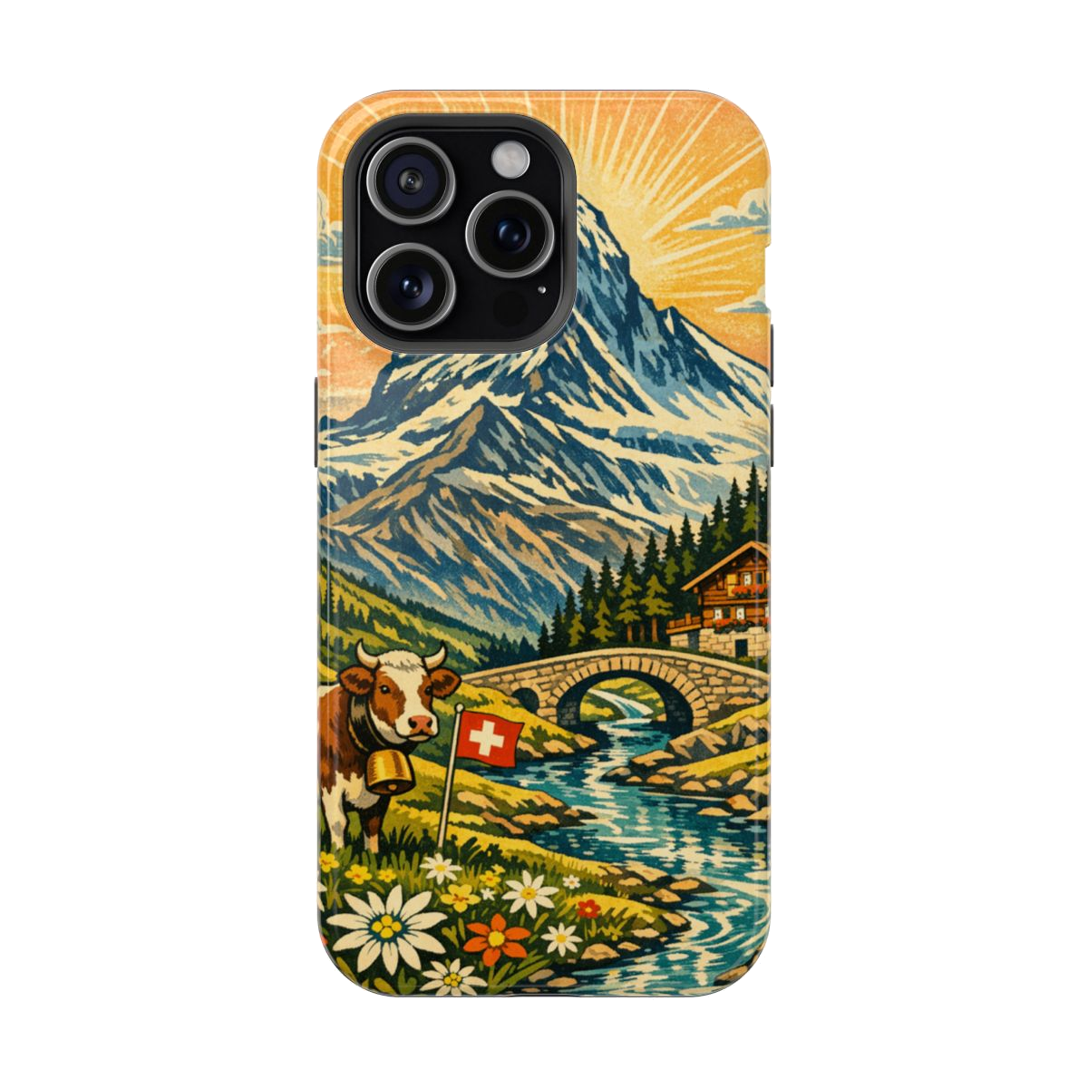 Alpine Adventure Art Magnetic Phone Case - iPhone 15 Pro Max