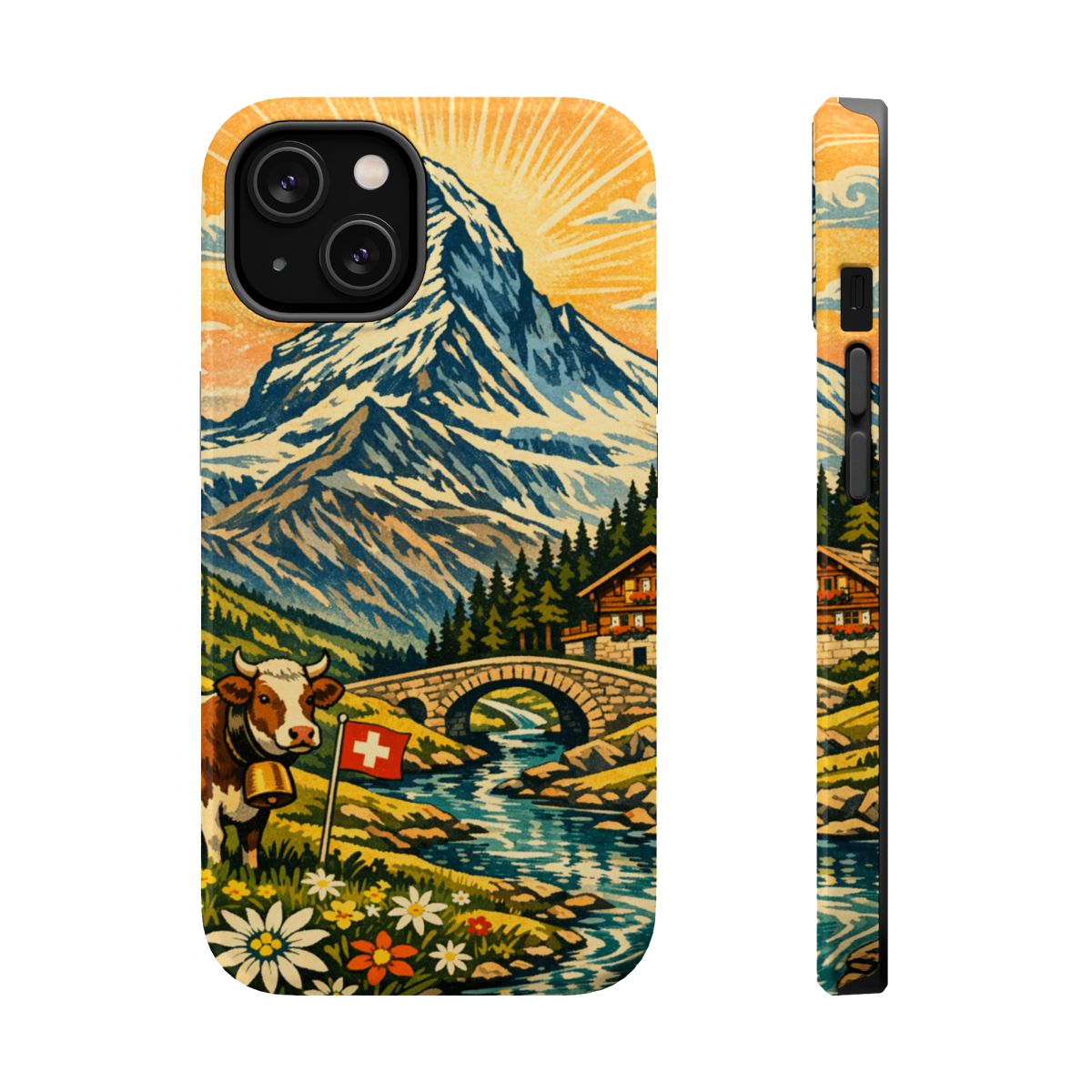 Alpine Adventure Art Magnetic Phone Case - iPhone 14