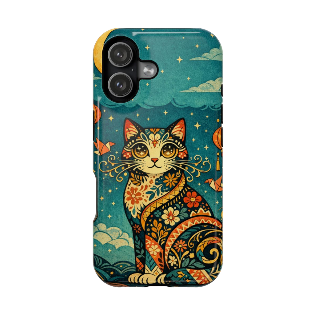 Celestial Cat Charm Magnetic Magnetic Phone Case - iPhone 17