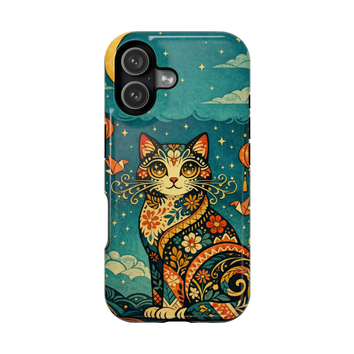 Celestial Cat Charm Magnetic Magnetic Phone Case - iPhone 17