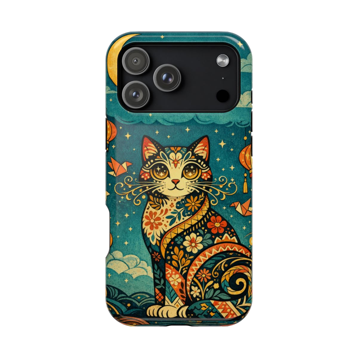 Celestial Cat Charm Magnetic Magnetic Phone Case - iPhone 17 Pro Max