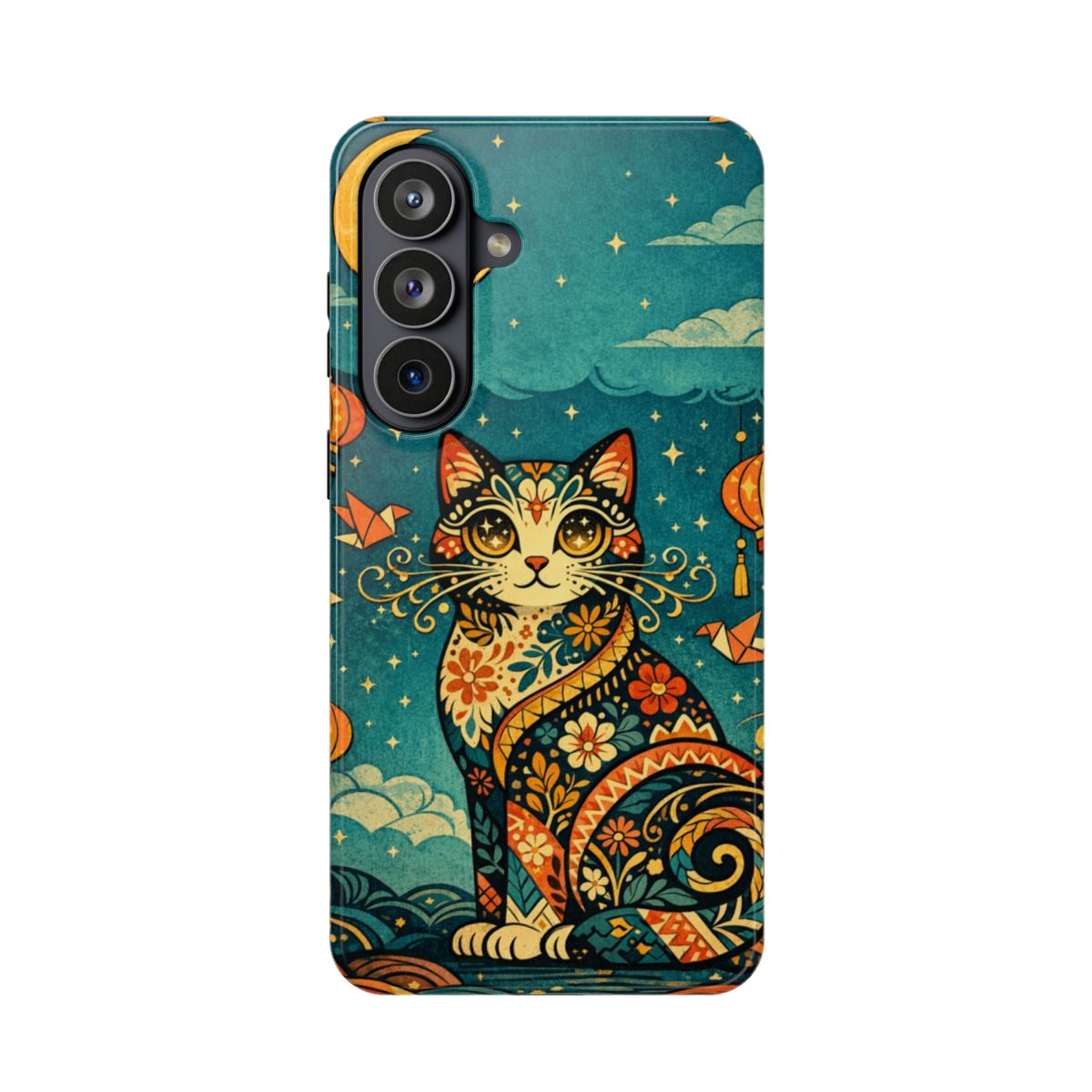 Celestial Cat Charm Magnetic Magnetic Phone Case - Samsung Galaxy S26 Plus