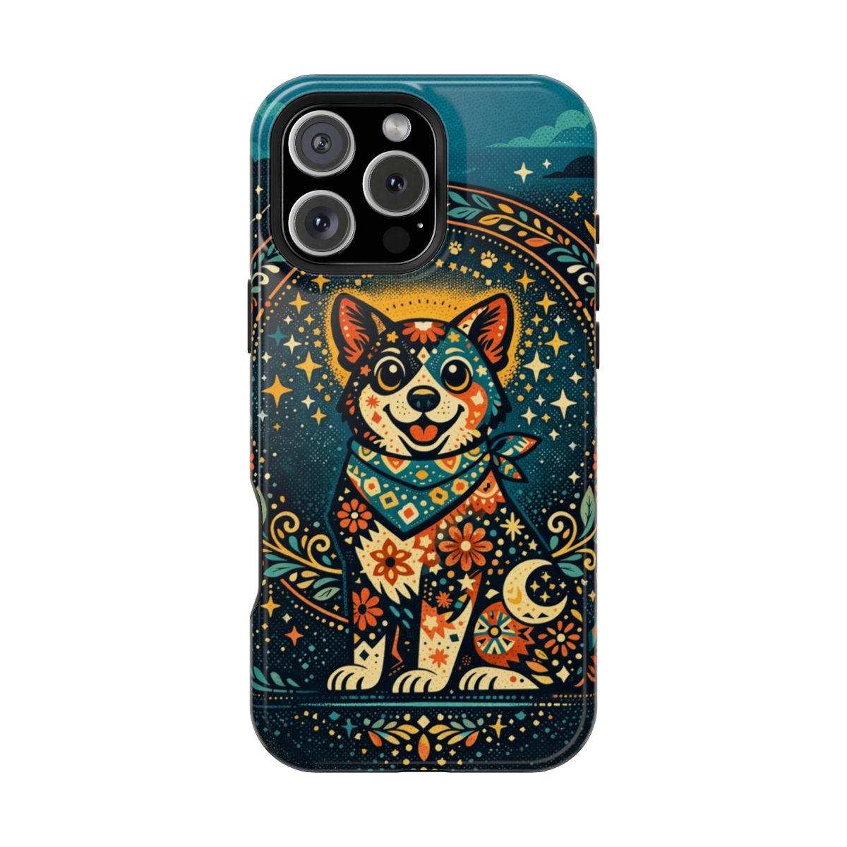 Playful Pup Illustration Magnetic Phone Case - iPhone 16 Pro Max