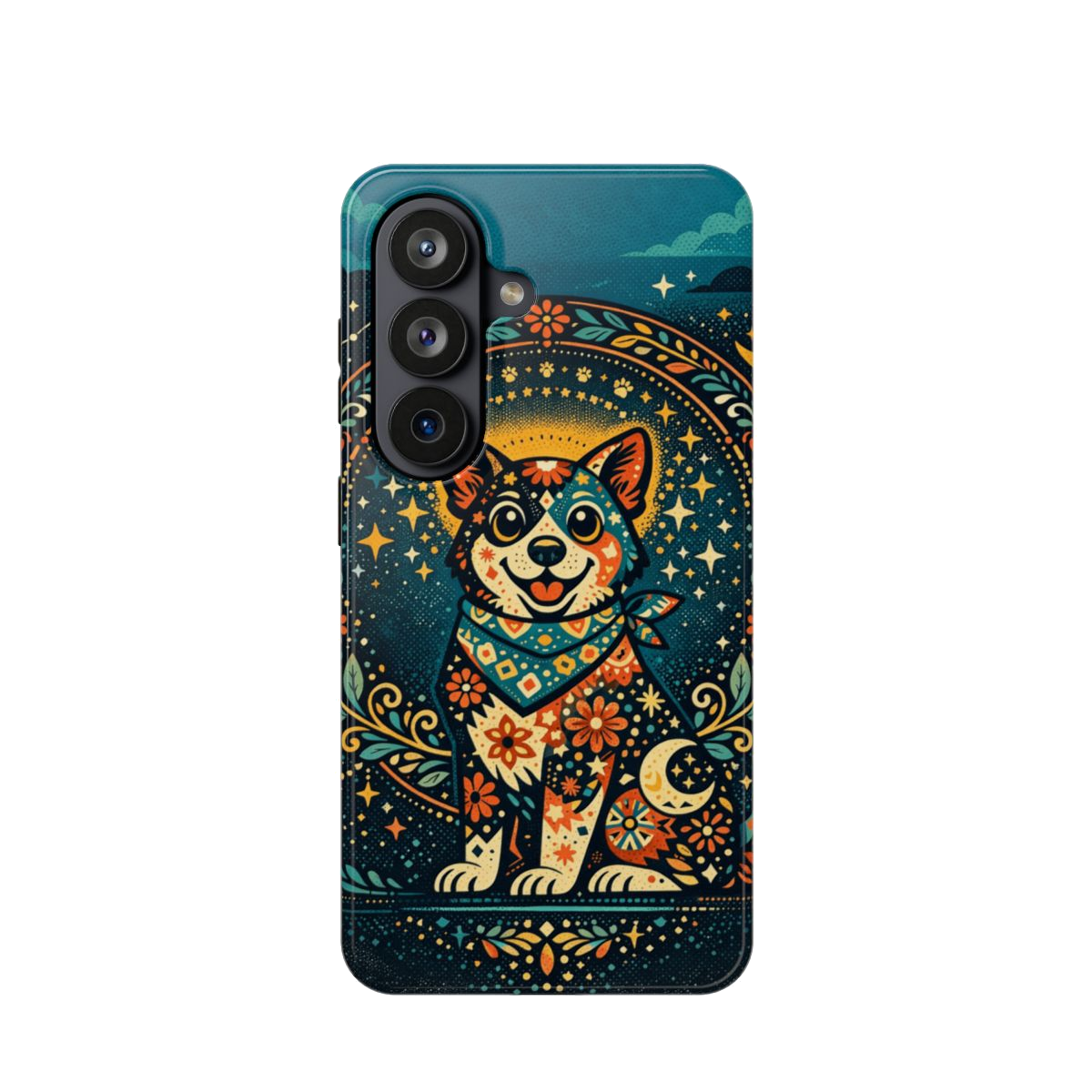 Playful Pup Illustration Magnetic Phone Case - Samsung Galaxy S26