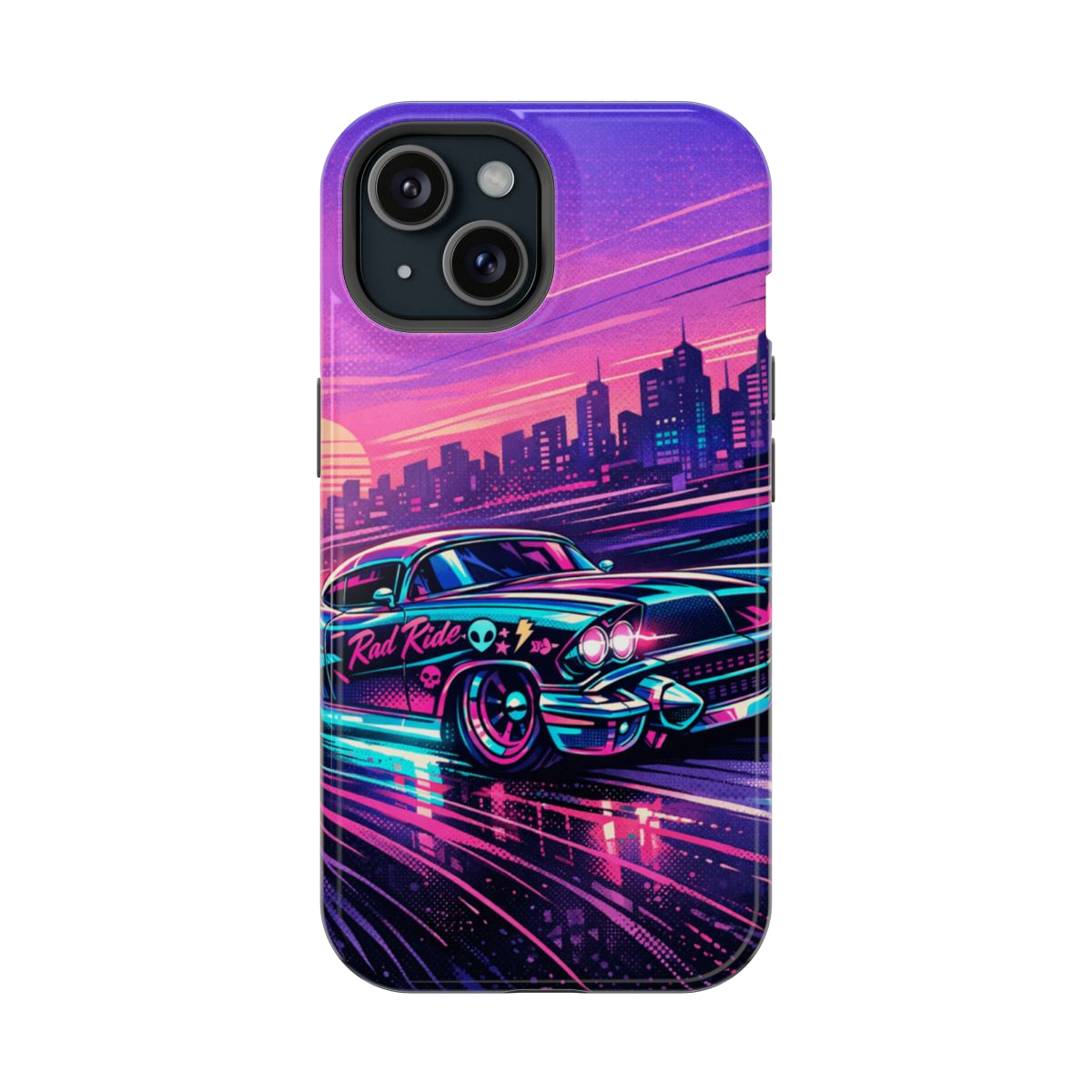 Neon Dream Machine Magnetic Magnetic Phone Case - iPhone 15