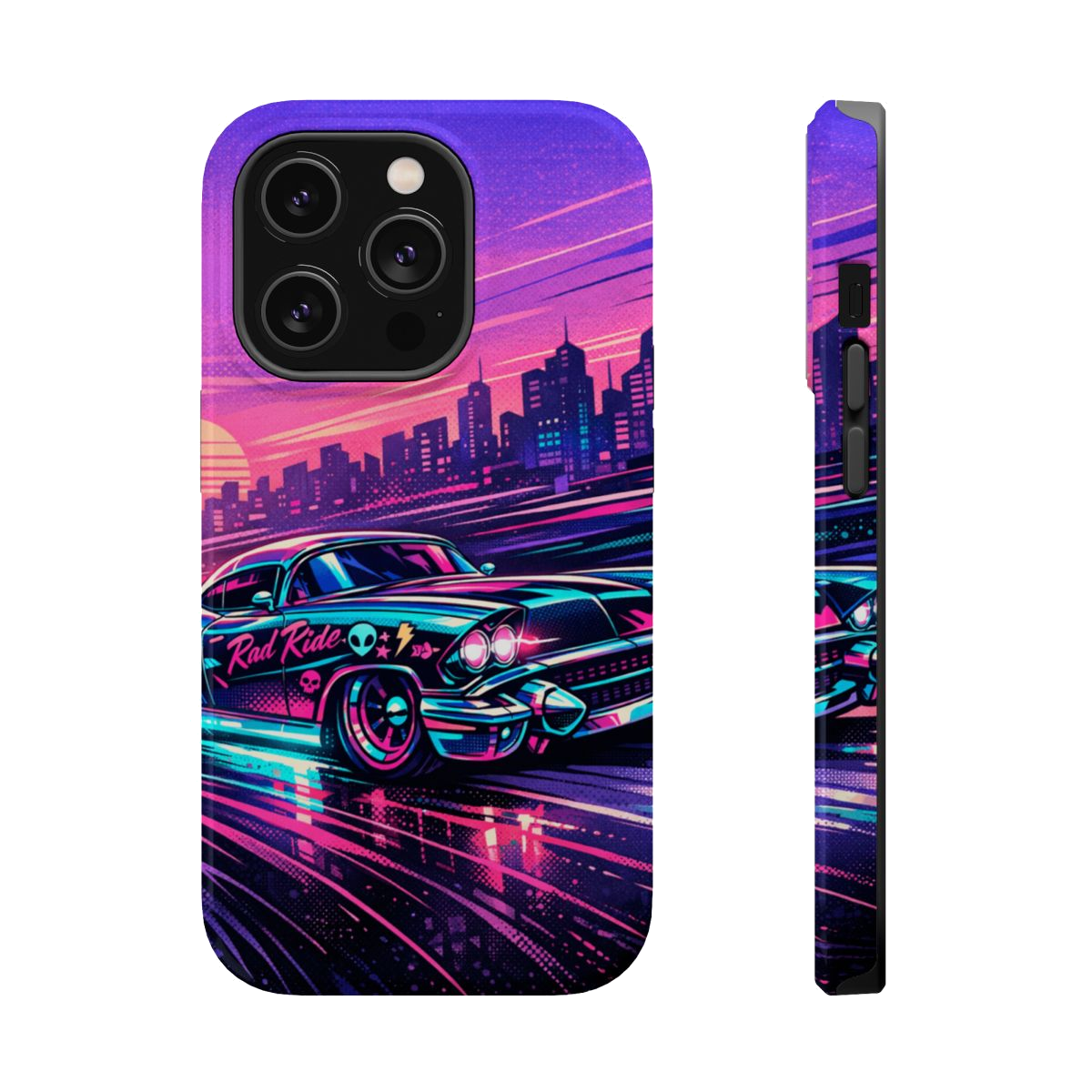 Neon Dream Machine Magnetic Magnetic Phone Case - iPhone 14 Pro