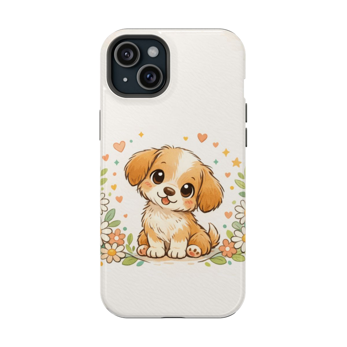Whimsical Pup Delight Magnetic Magnetic Phone Case - iPhone 15 Plus