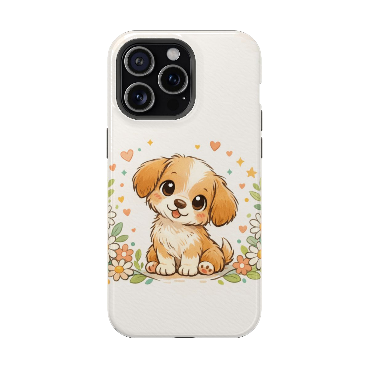 Whimsical Pup Delight Magnetic Magnetic Phone Case - iPhone 15 Pro Max
