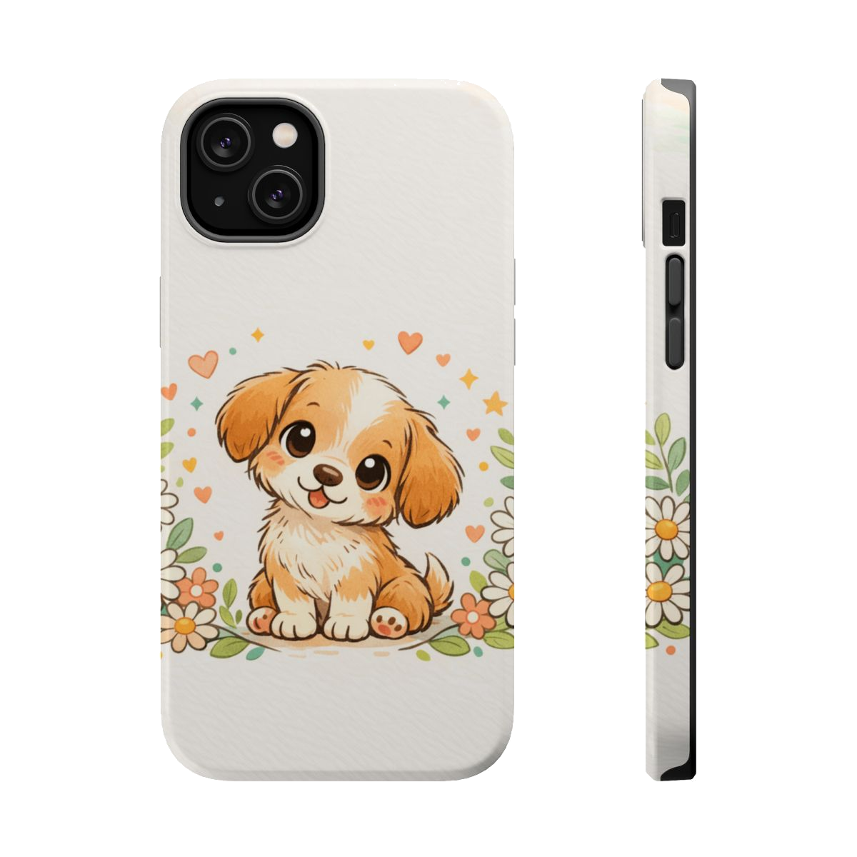 Whimsical Pup Delight Magnetic Magnetic Phone Case - iPhone 14 Plus