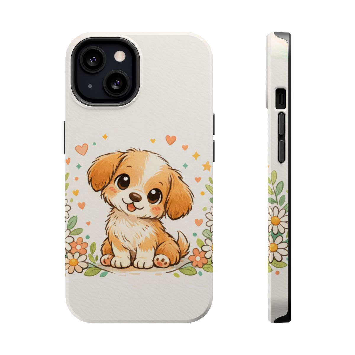Whimsical Pup Delight Magnetic Magnetic Phone Case - iPhone 13