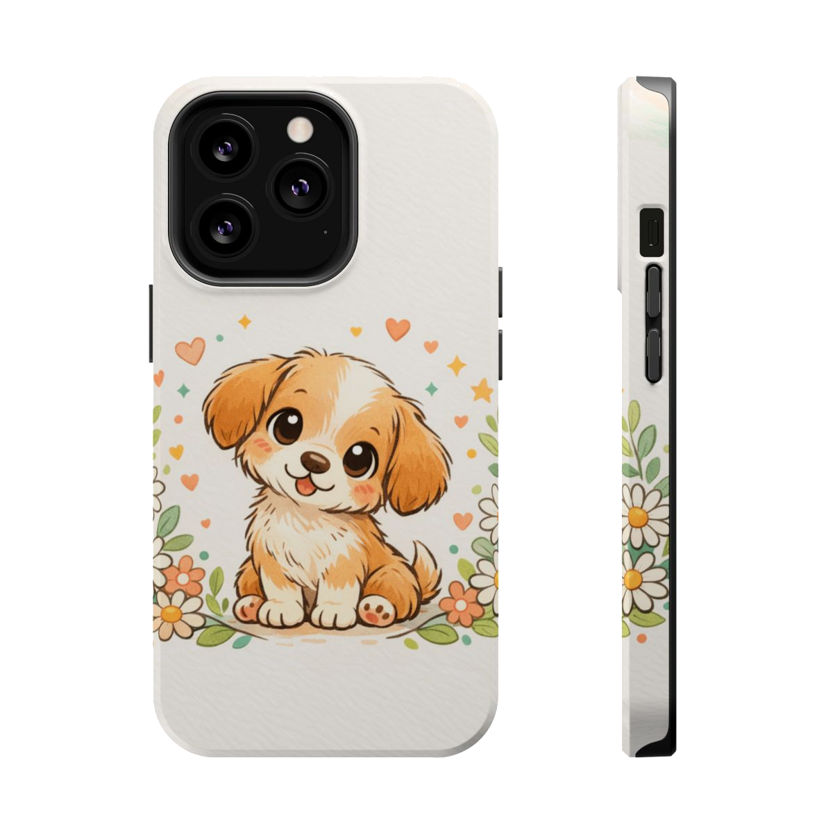 Whimsical Pup Delight Magnetic Magnetic Phone Case - iPhone 13 Pro