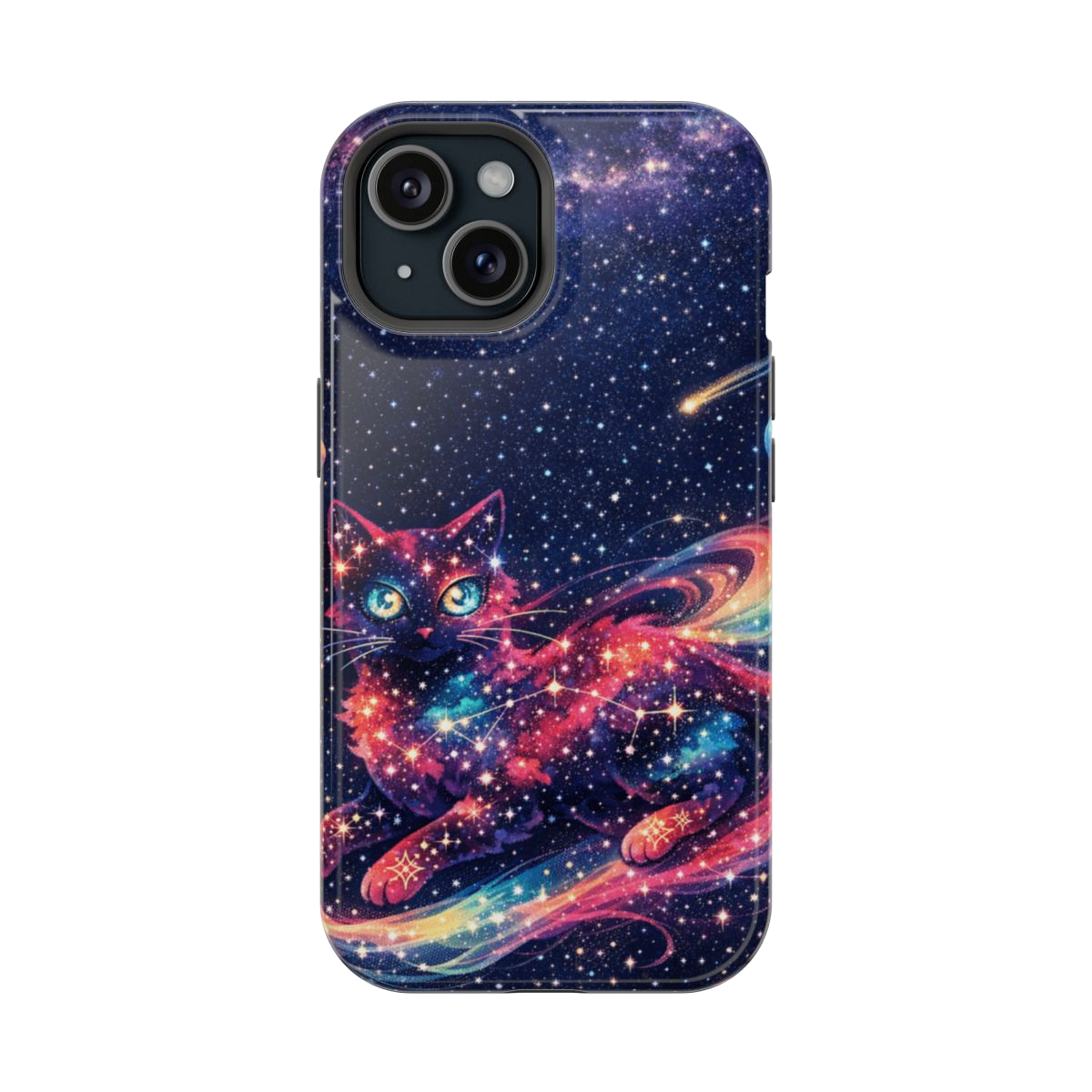 Celestial Cat Magic Magnetic Magnetic Phone Case - iPhone 15
