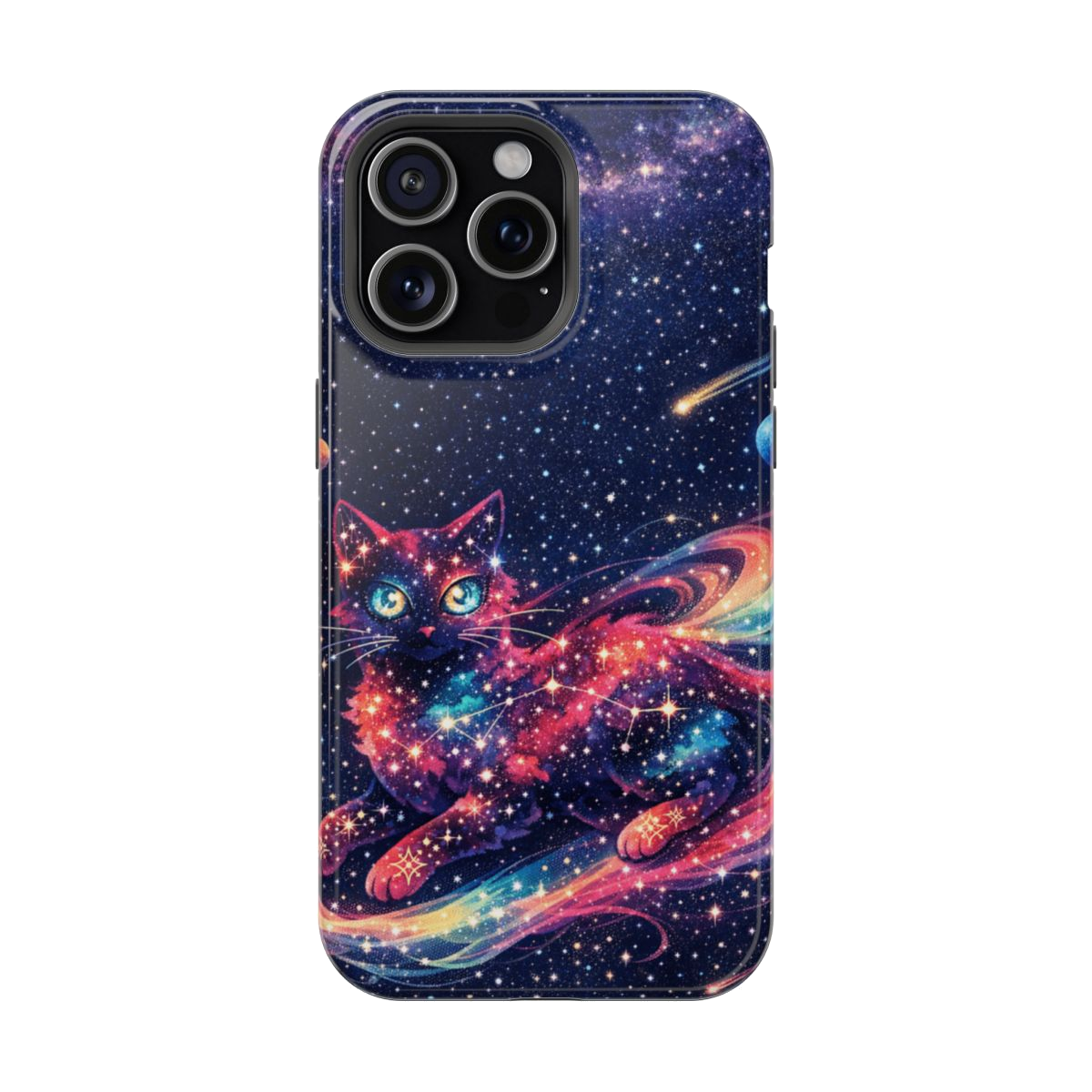 Celestial Cat Magic Magnetic Magnetic Phone Case - iPhone 15 Pro Max
