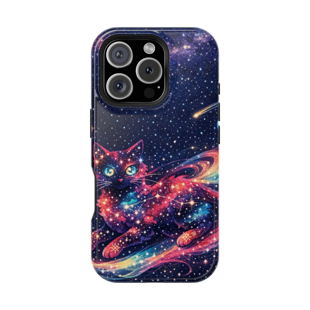 Celestial Cat Magic Magnetic Magnetic Phone Case - iPhone 16 Pro