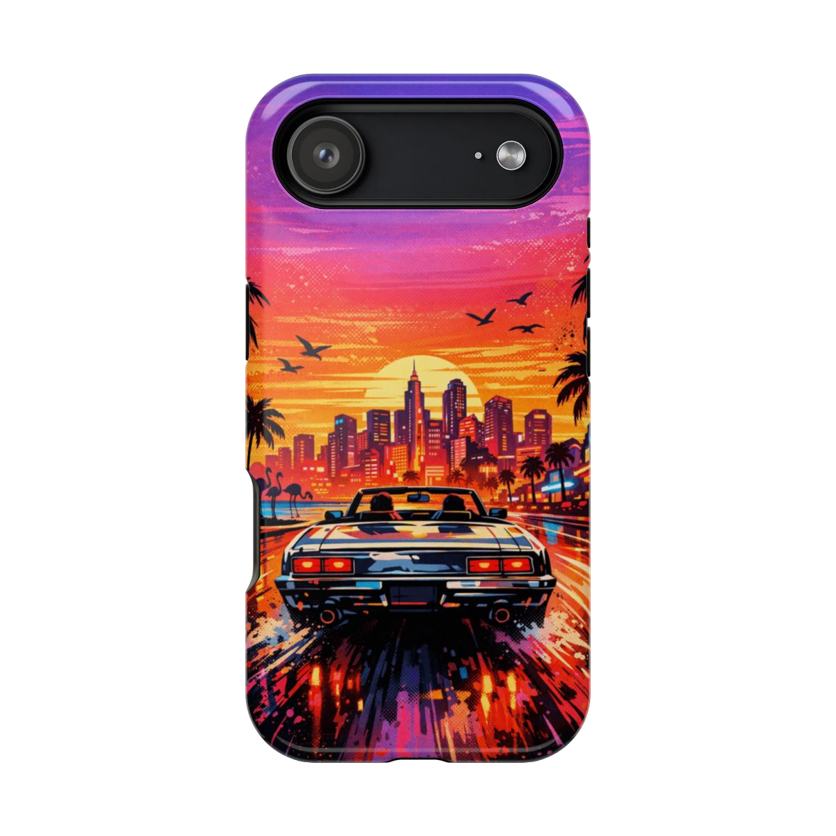 Neon Sunset Drive Magnetic Magnetic Phone Case - iPhone 17 Air