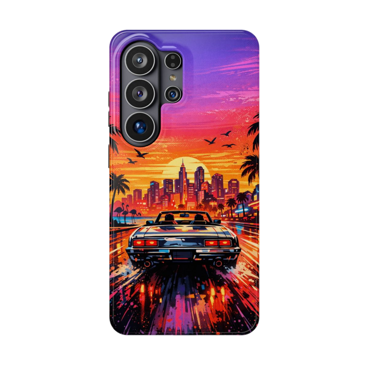 Neon Sunset Drive Magnetic Magnetic Phone Case - Samsung Galaxy S26 Ultra