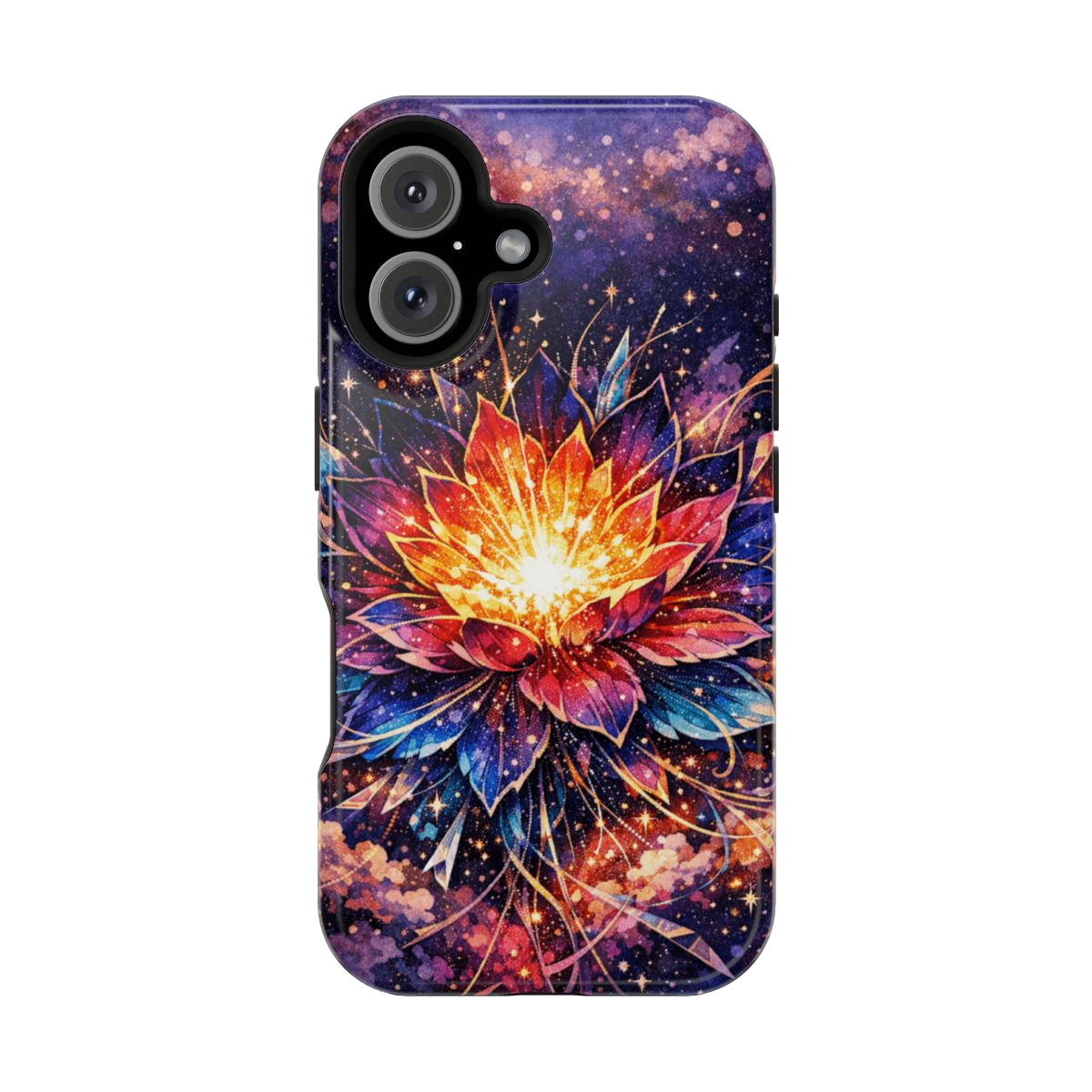 Cosmic Bloom Art Magnetic Magnetic Phone Case - iPhone 16
