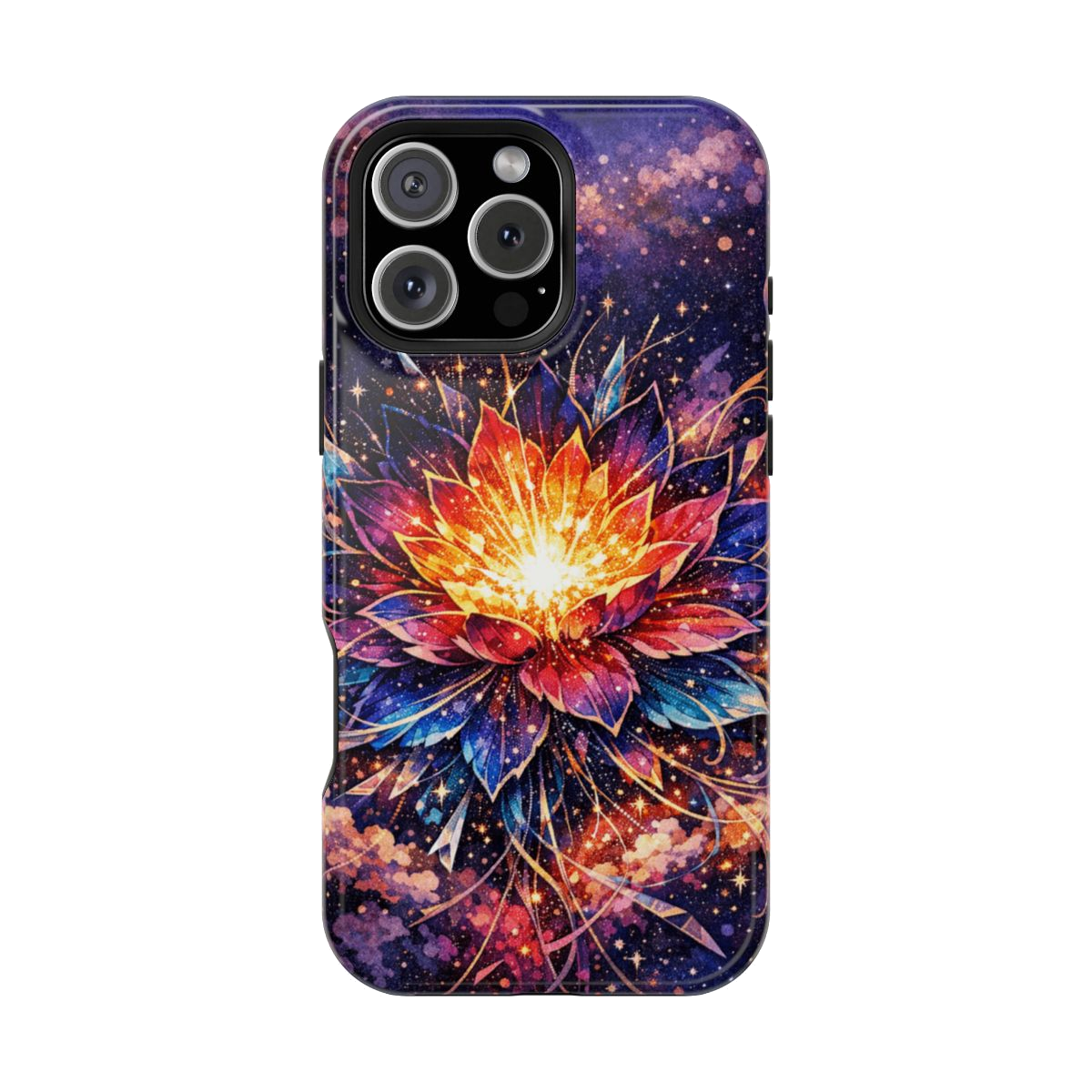 Cosmic Bloom Art Magnetic Magnetic Phone Case - iPhone 16 Pro Max