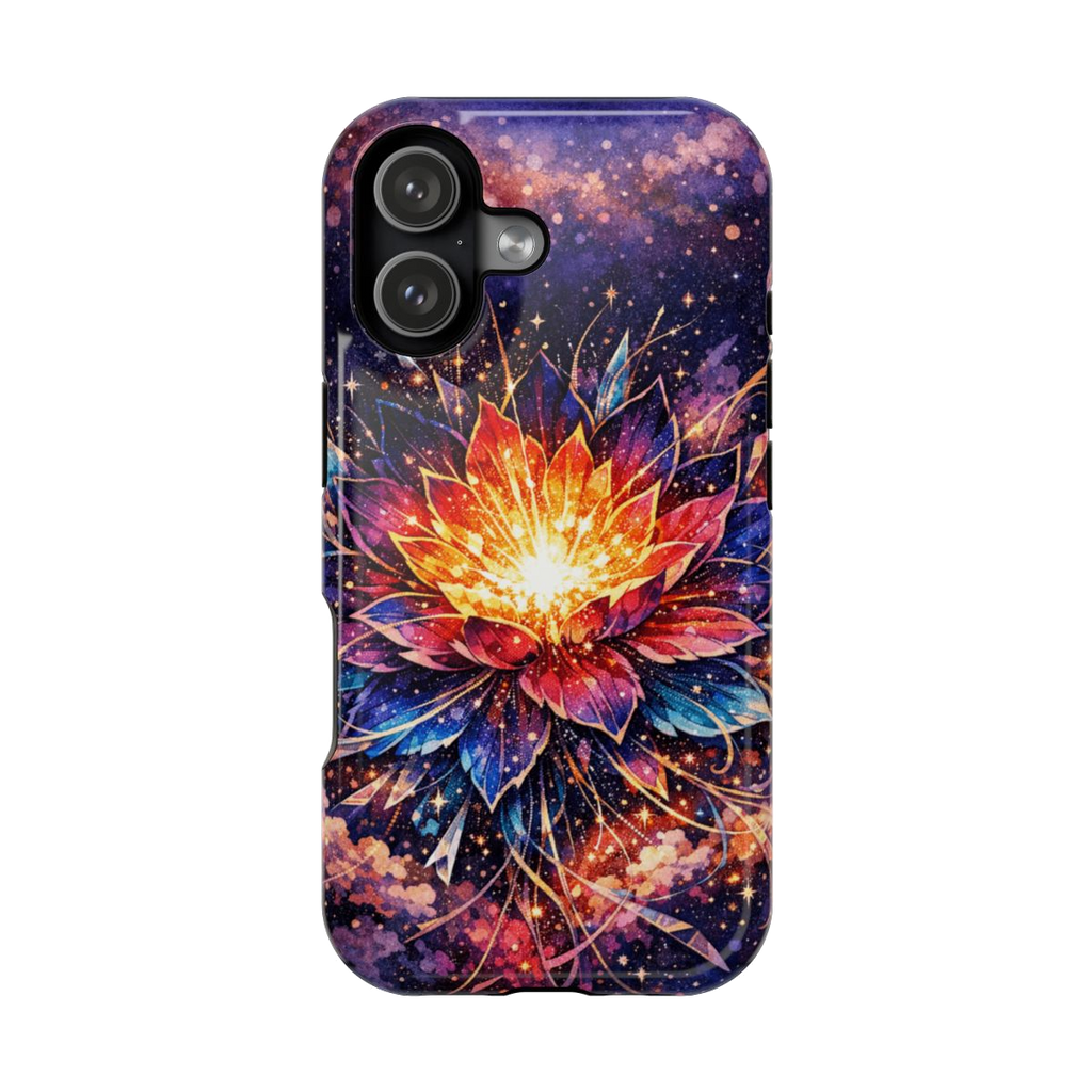 Cosmic Bloom Art Magnetic Magnetic Phone Case - iPhone 17