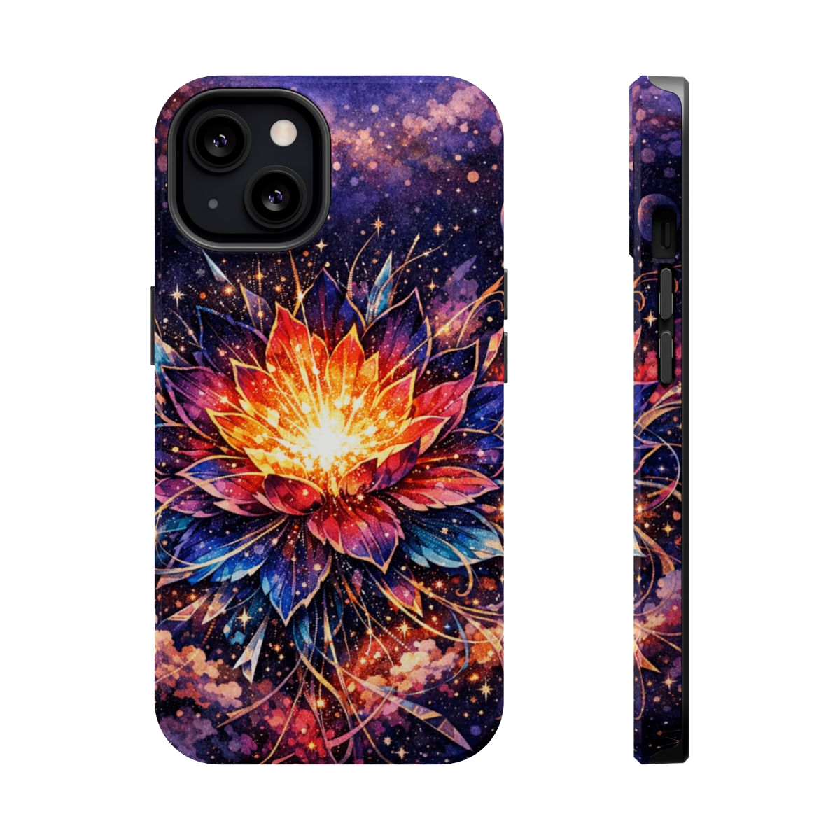 Cosmic Bloom Art Magnetic Magnetic Phone Case - iPhone 13