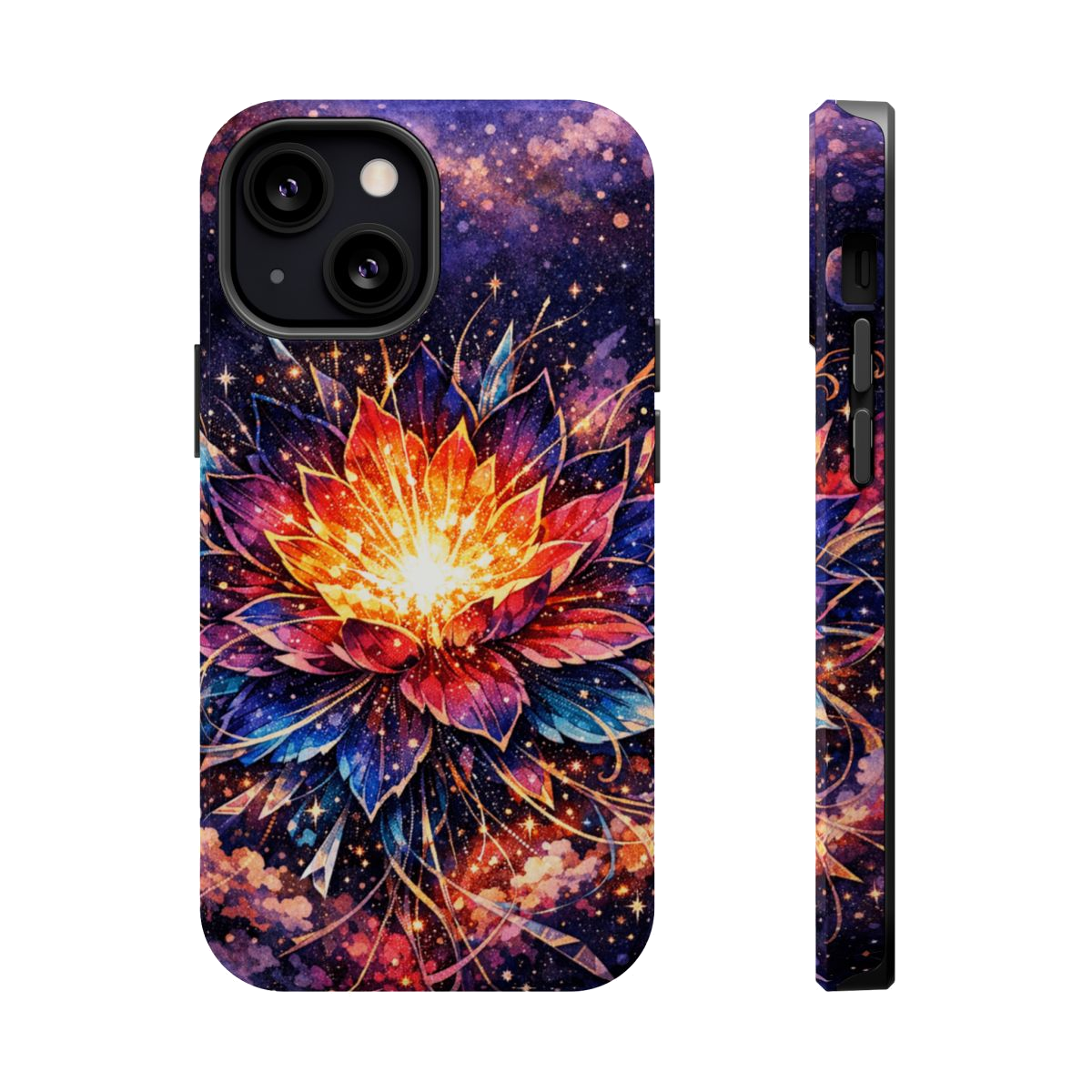 Cosmic Bloom Art Magnetic Magnetic Phone Case - iPhone 13 Mini