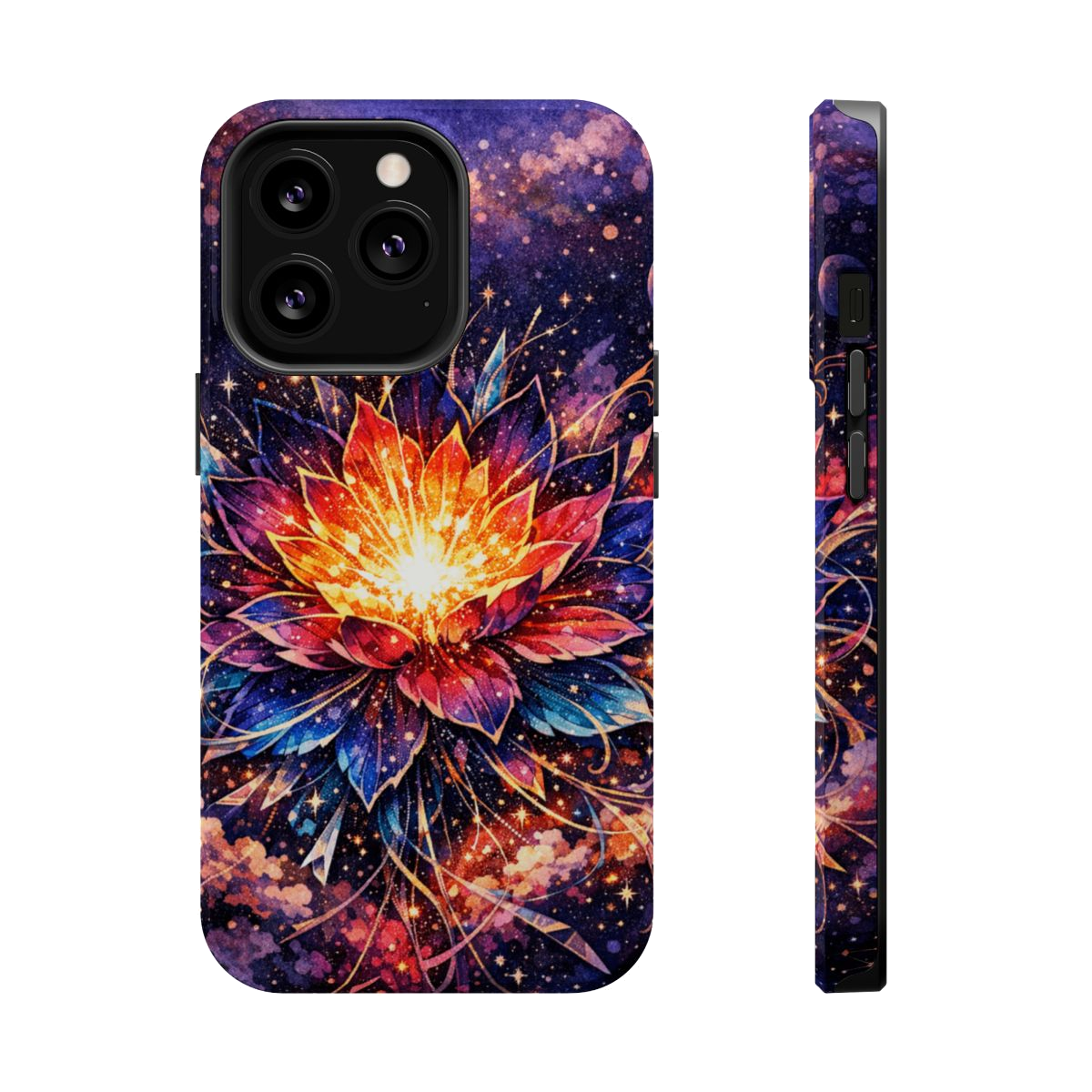 Cosmic Bloom Art Magnetic Magnetic Phone Case - iPhone 13 Pro