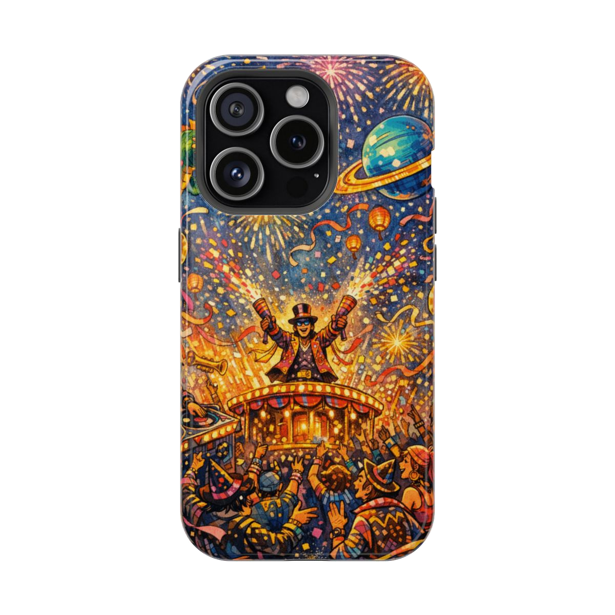 Vibrant Celebration Spectacle Magnetic Phone Case - iPhone 15 Pro