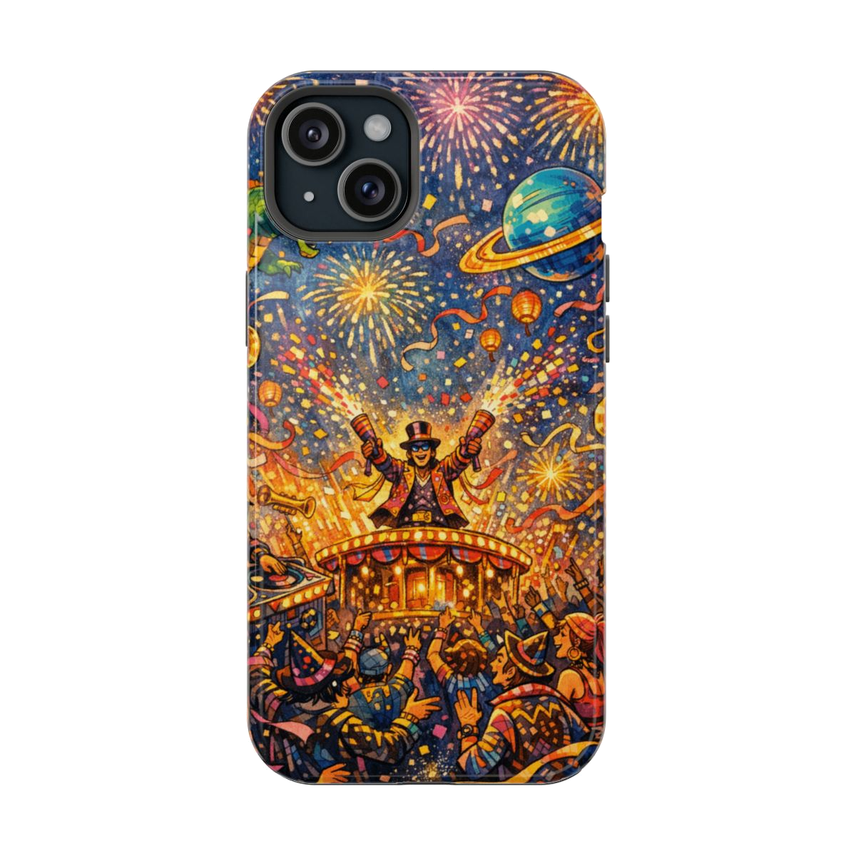 Vibrant Celebration Spectacle Magnetic Phone Case - iPhone 15 Plus