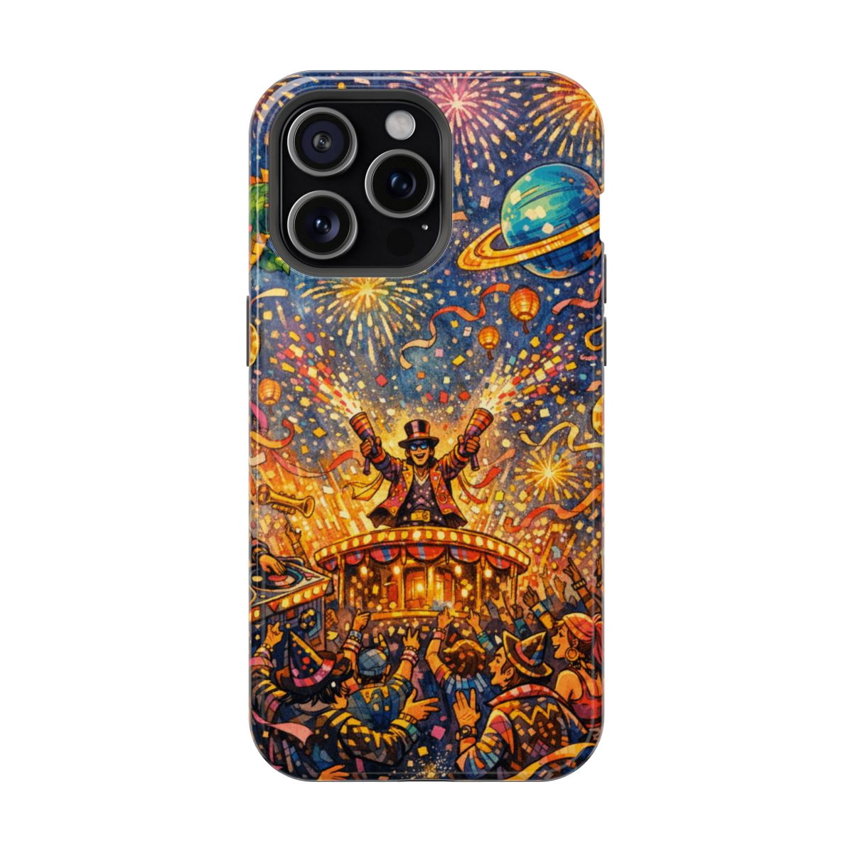 Vibrant Celebration Spectacle Magnetic Phone Case - iPhone 15 Pro Max