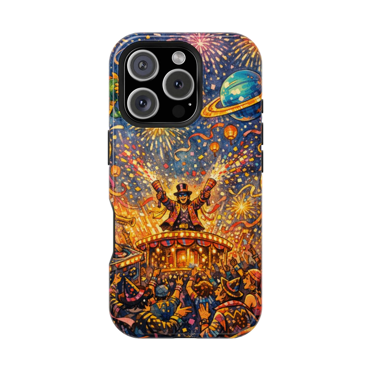 Vibrant Celebration Spectacle Magnetic Phone Case - iPhone 16 Pro