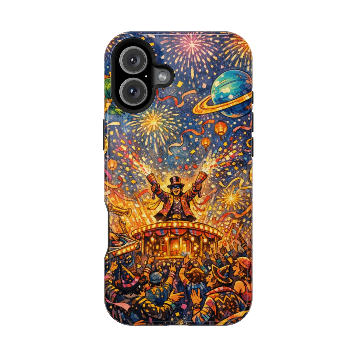 Vibrant Celebration Spectacle Magnetic Phone Case - iPhone 16 Plus