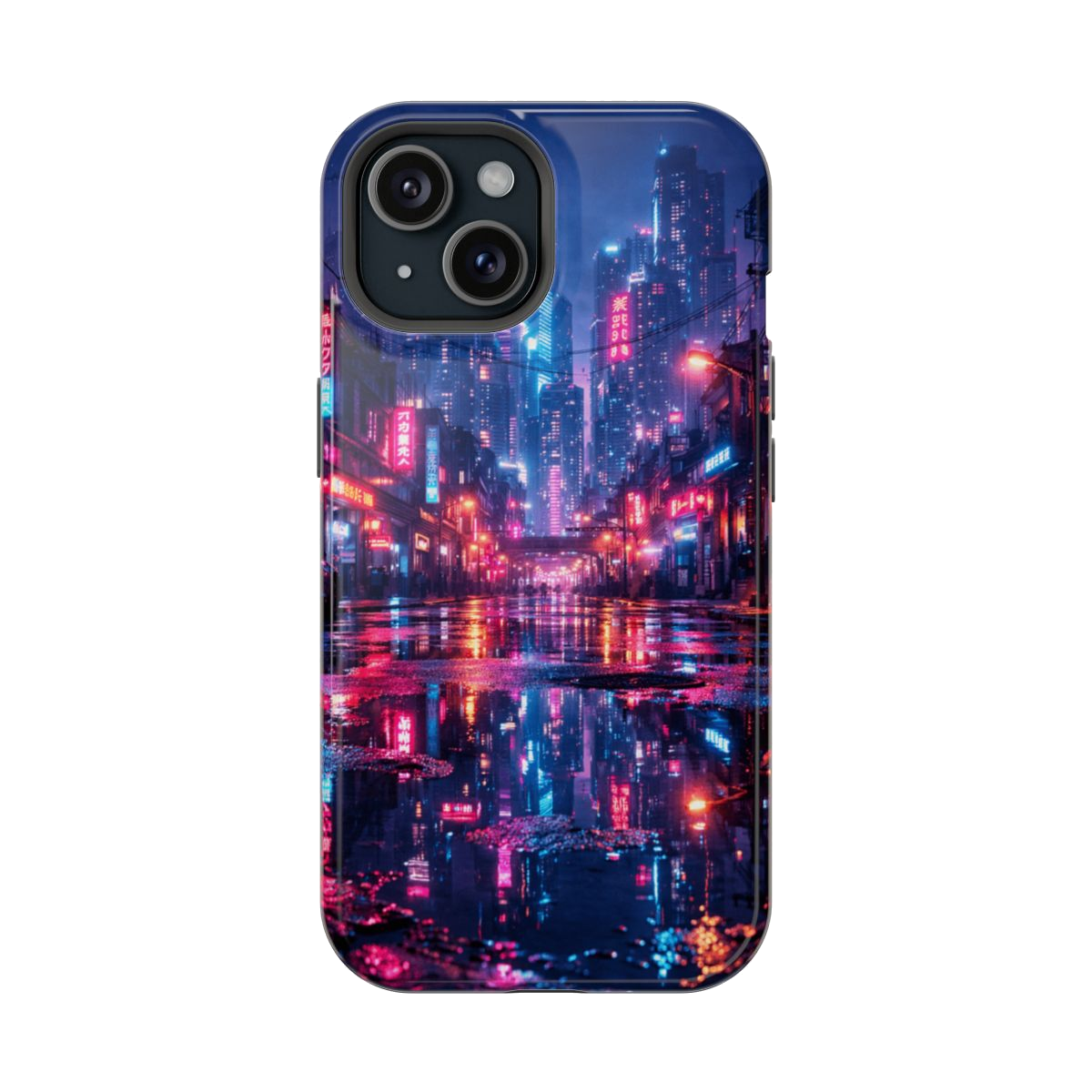 Neon City Glow Magnetic Phone Case - iPhone 15