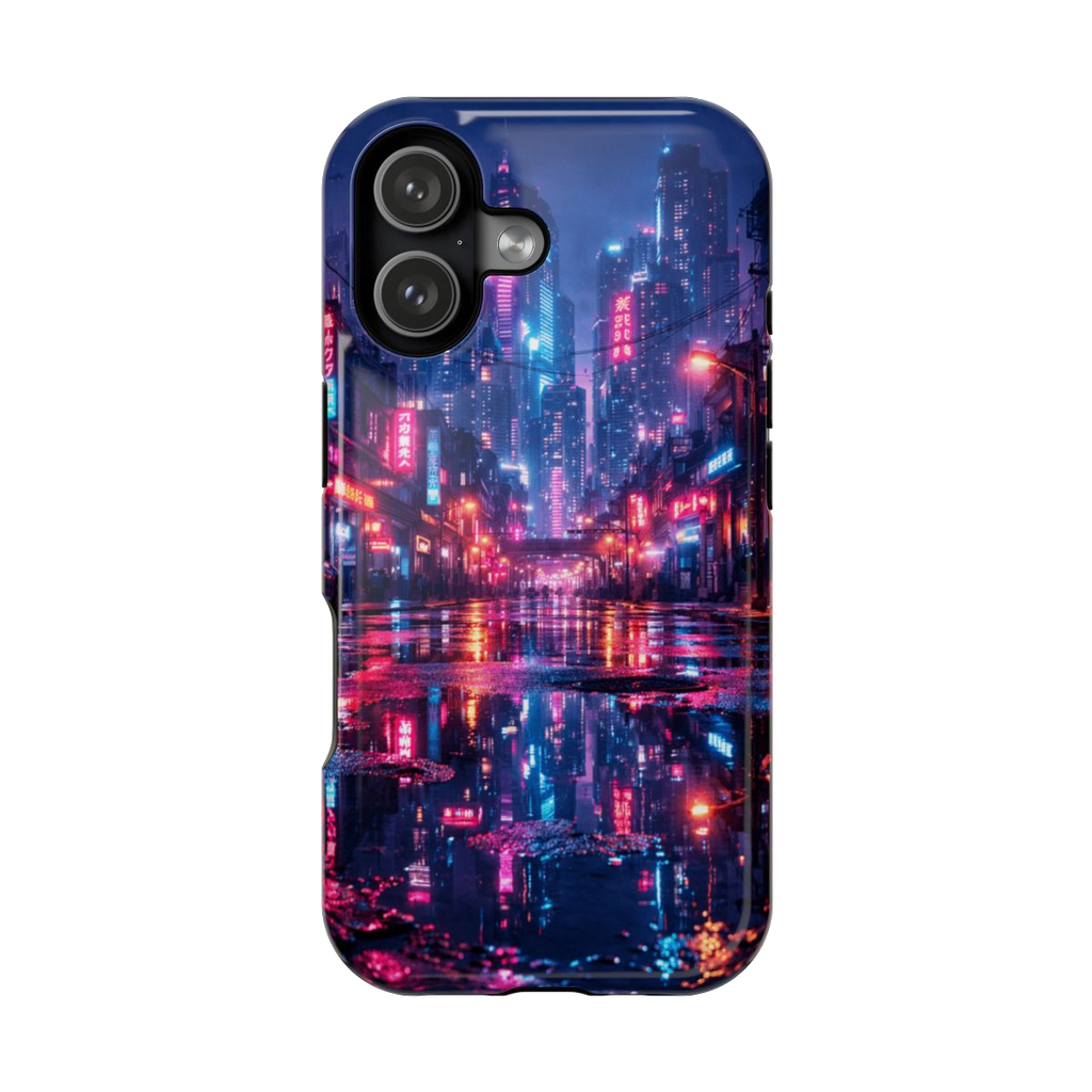 Neon City Glow Magnetic Phone Case - iPhone 17