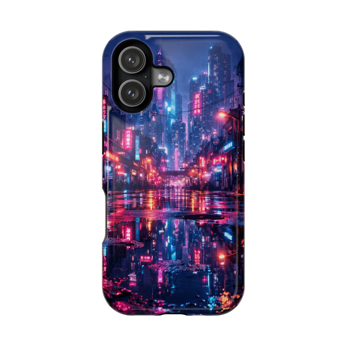 Neon City Glow Magnetic Phone Case - iPhone 17