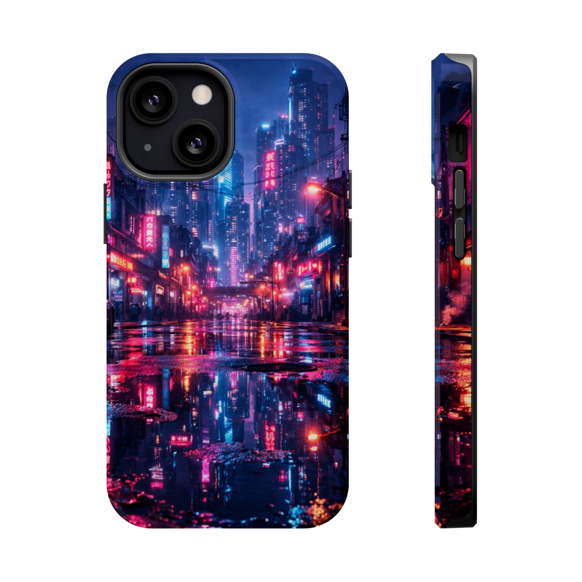 Neon City Glow Magnetic Phone Case - iPhone 13 Mini